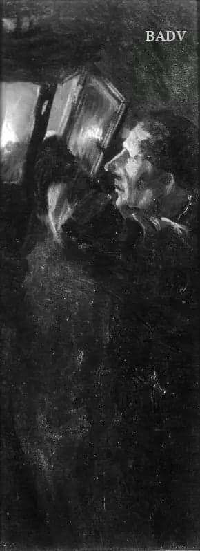 A man lighting a lantern