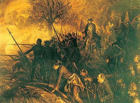 Frederic and His Men at the Battle of Hochkirch