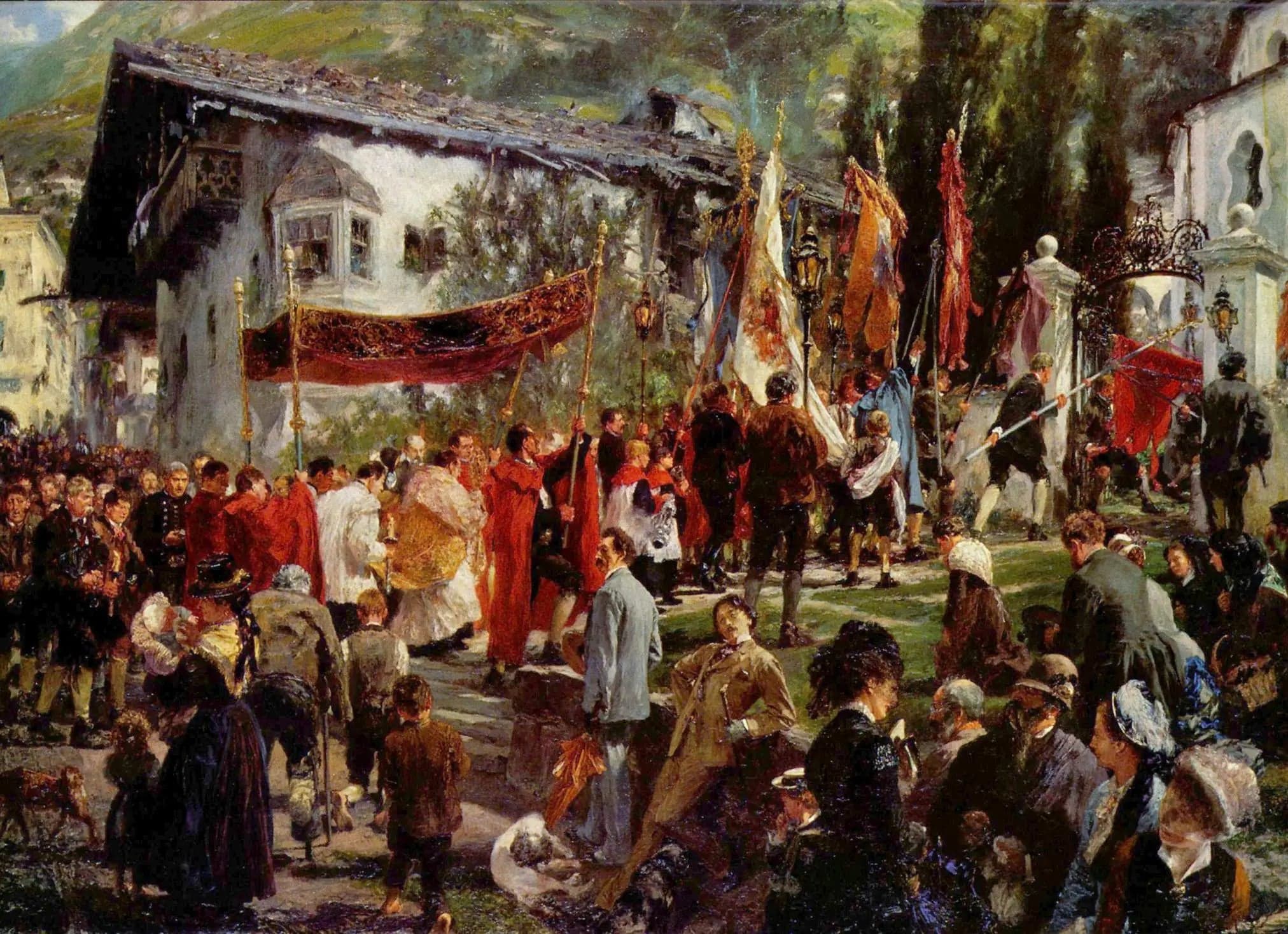 Procession of the Corpus Christi in Hofgastein