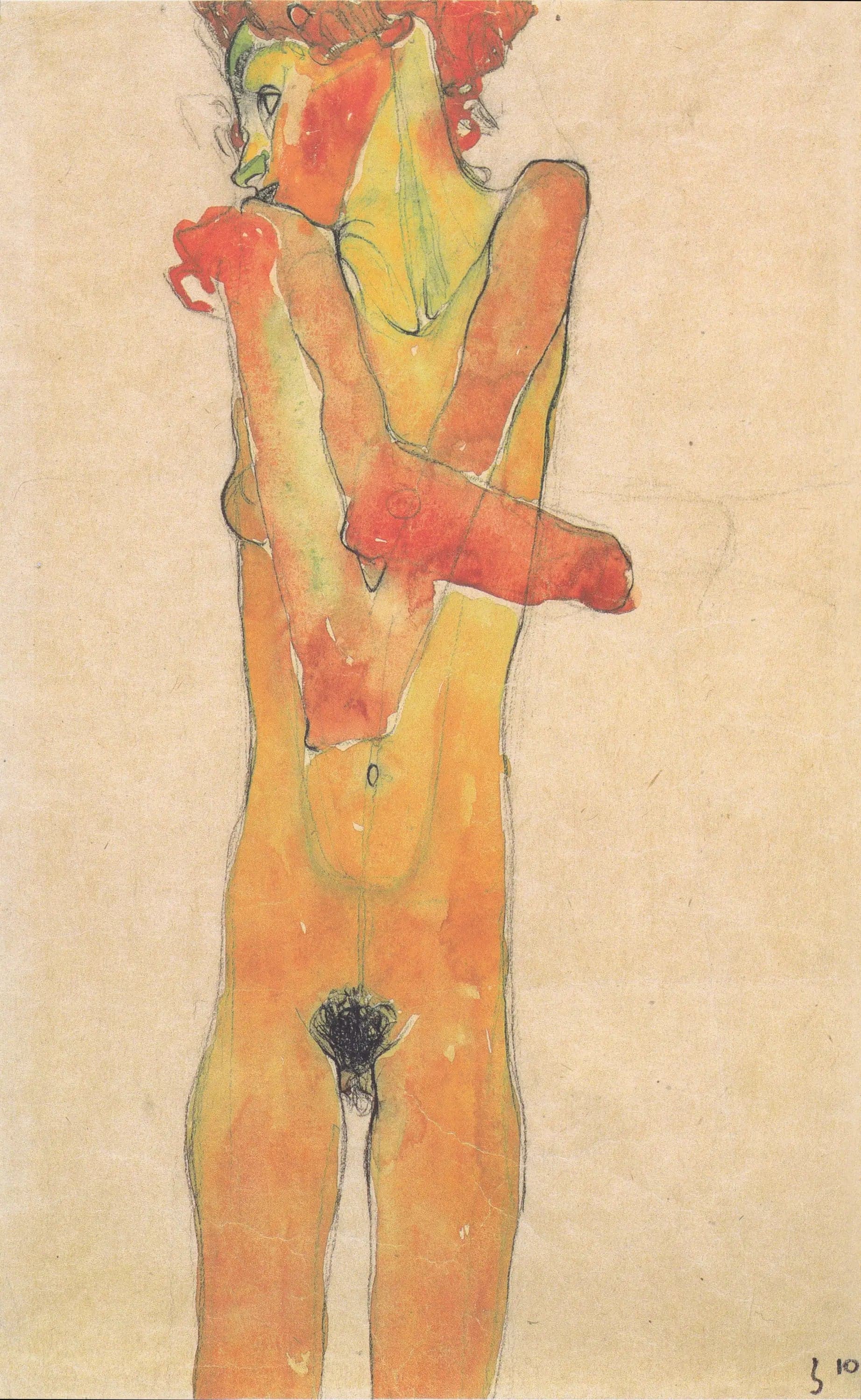 Standing Nude Woman with Crossed Arms