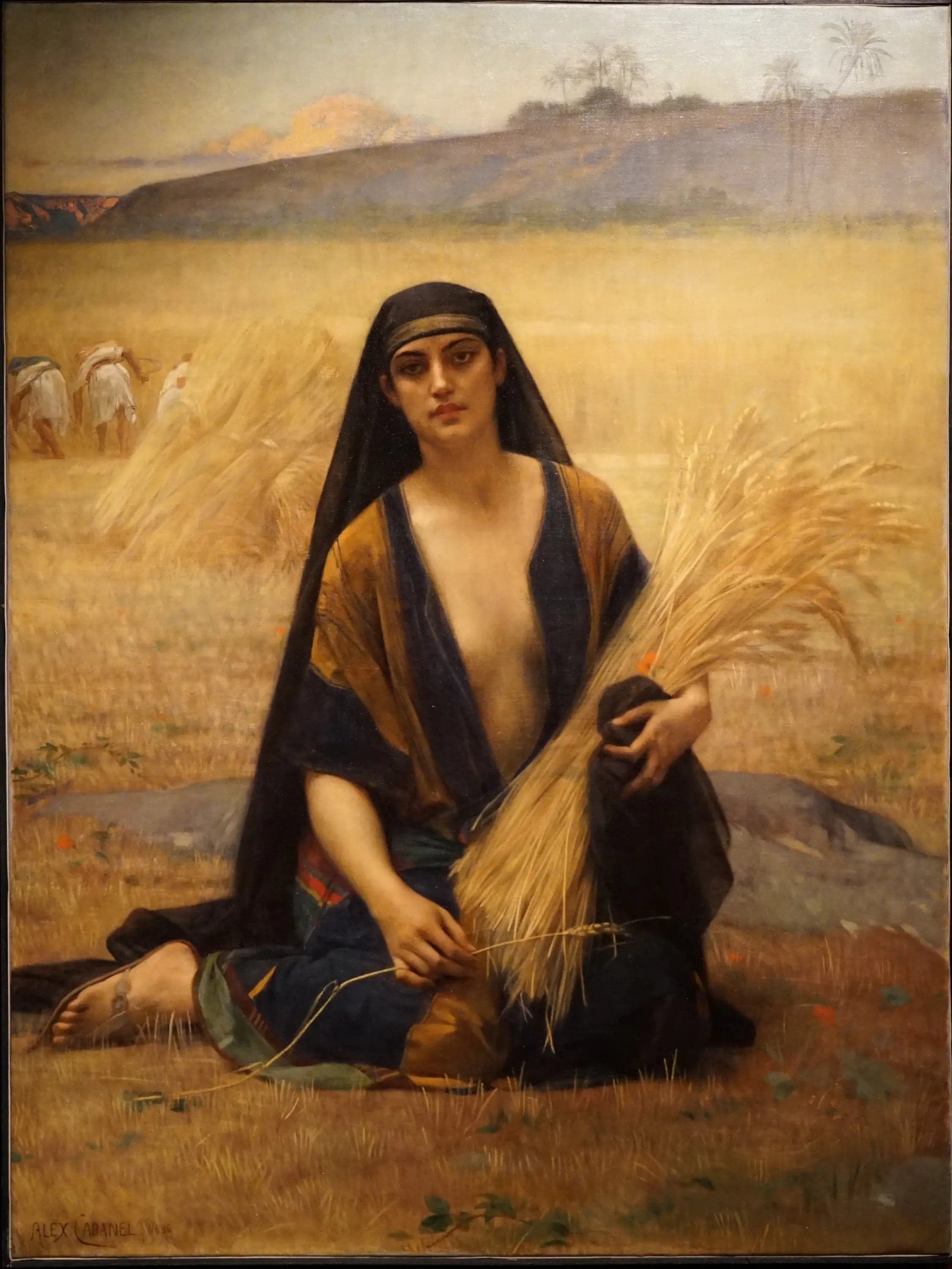 Ruth gleaning in the fields of Boaz