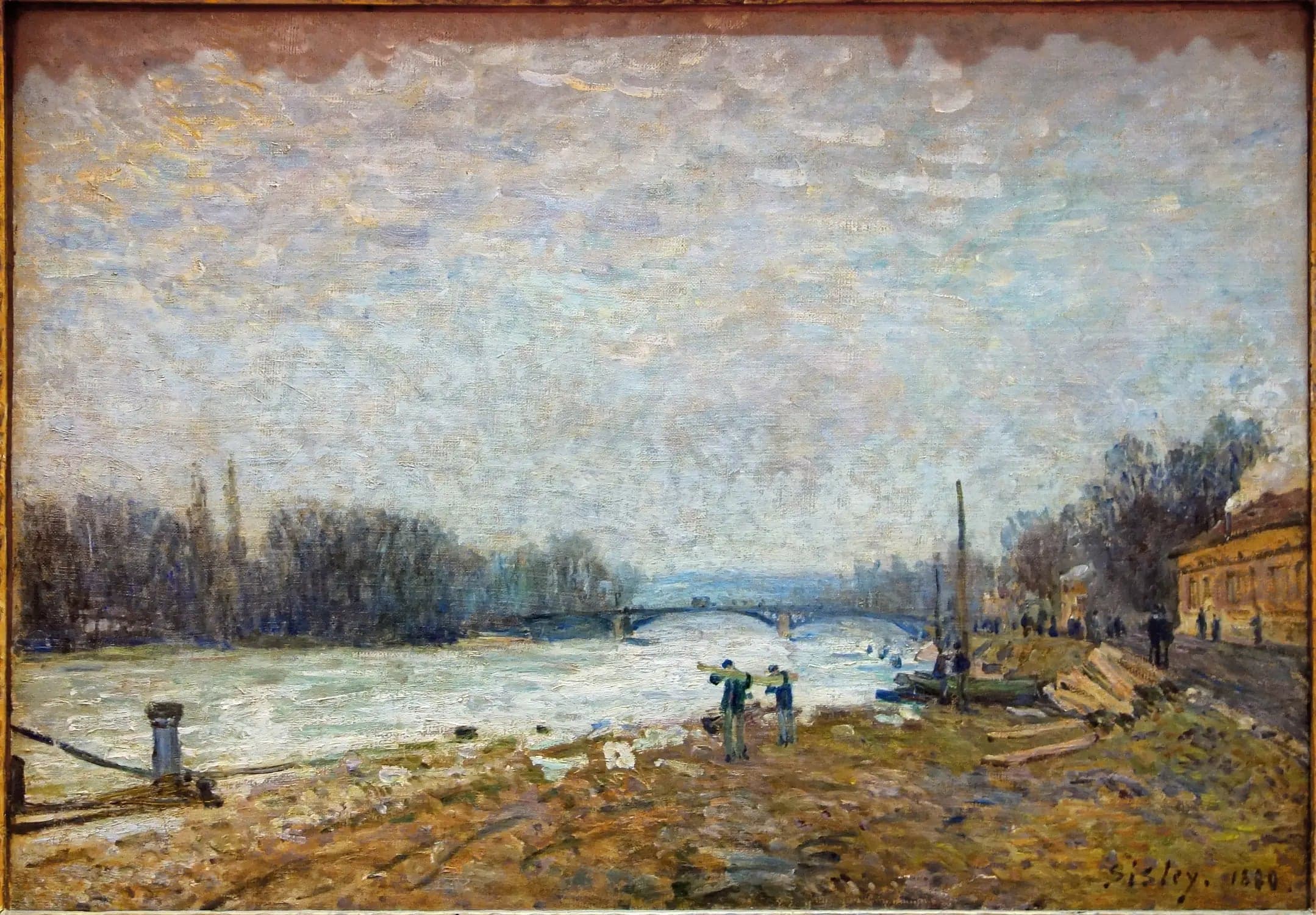 After the Debacle, the Seine at the Suresnes Bridge
