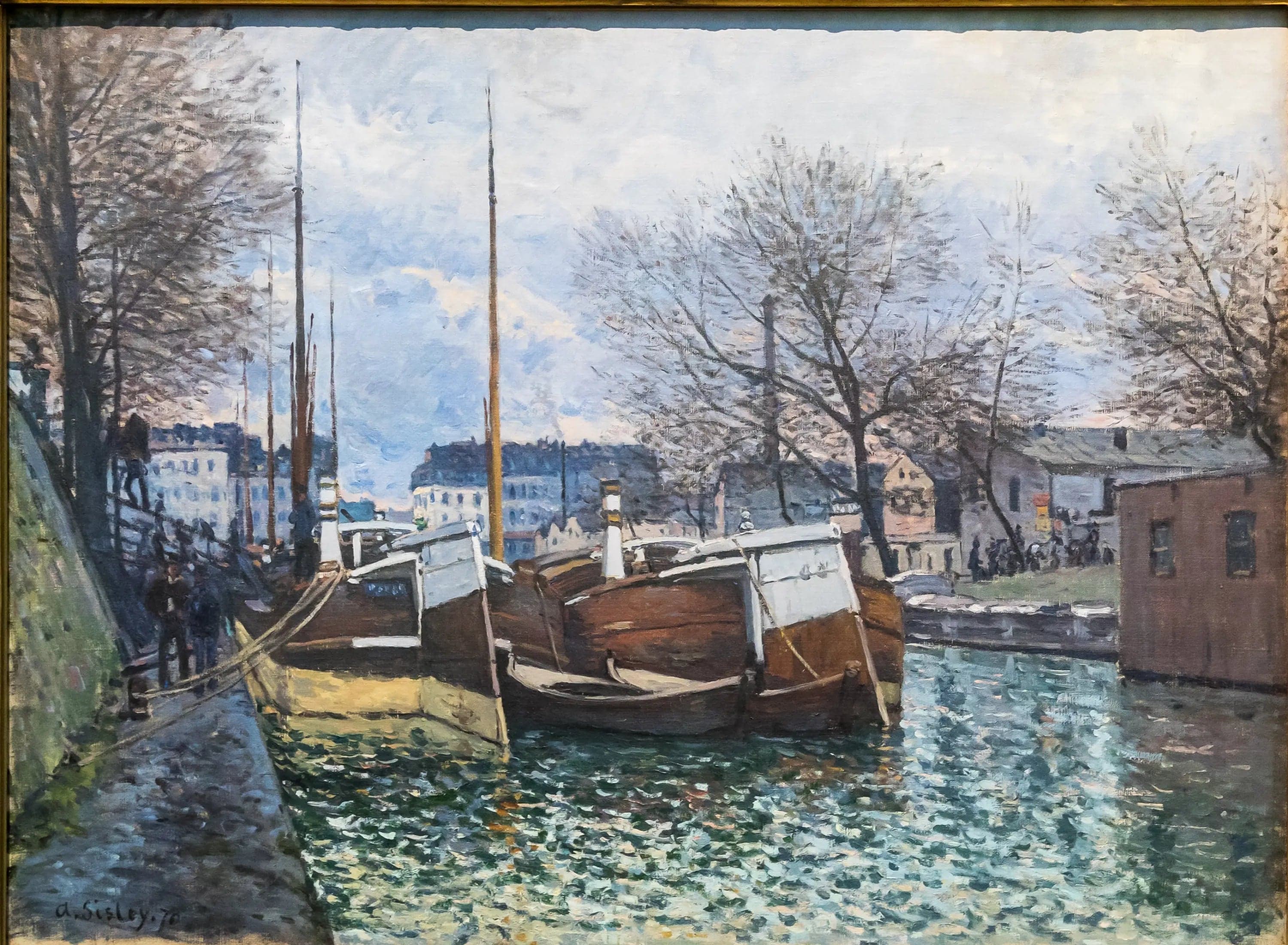 Barges on the Saint-Martin Canal