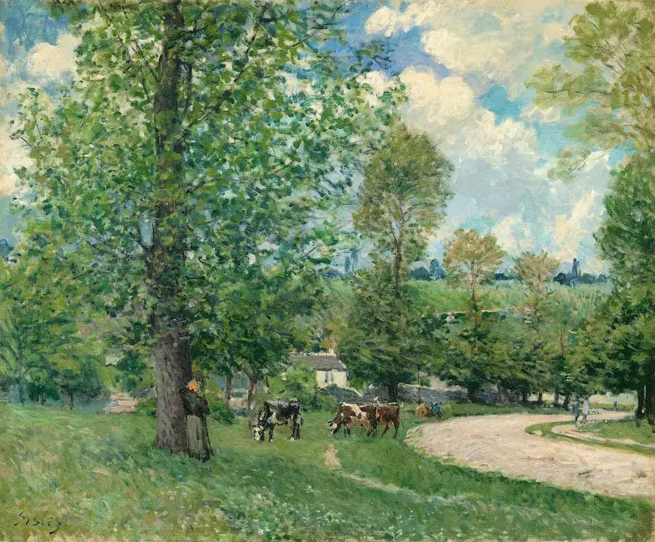 Cows Grazing, Louveciennes