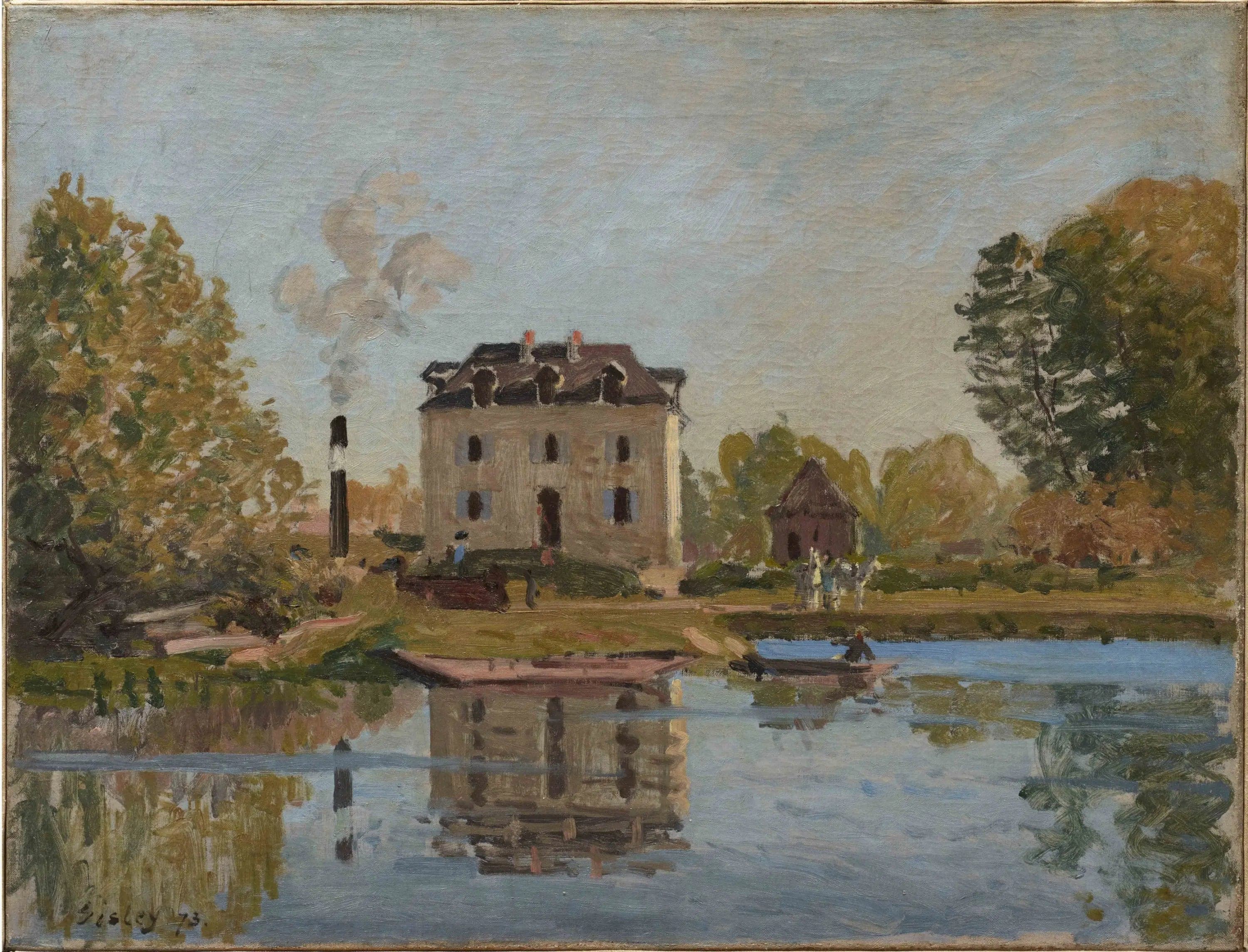 Factory on the Banks of the Seine, Bougival