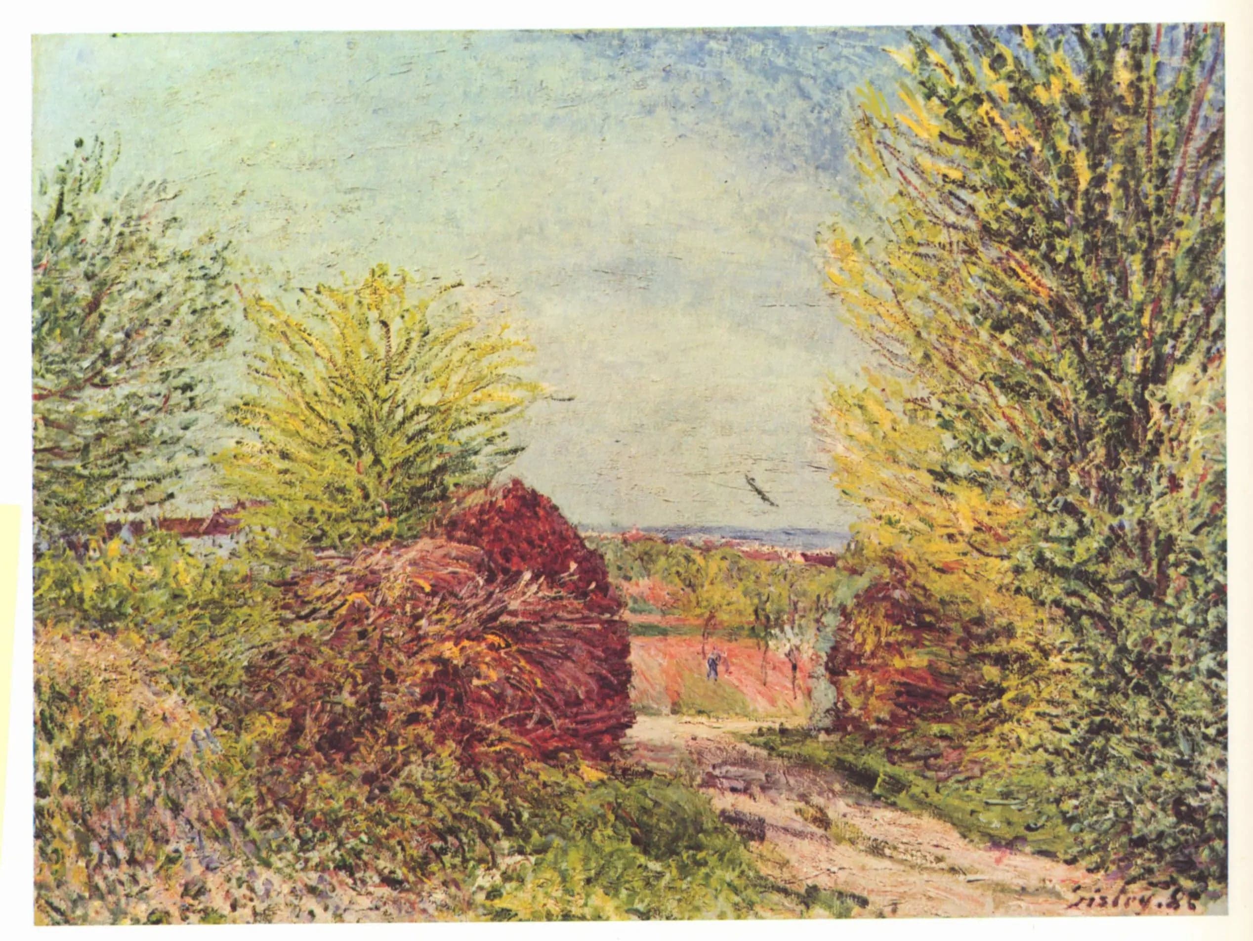 Path in Veneux-Nadon in Spring