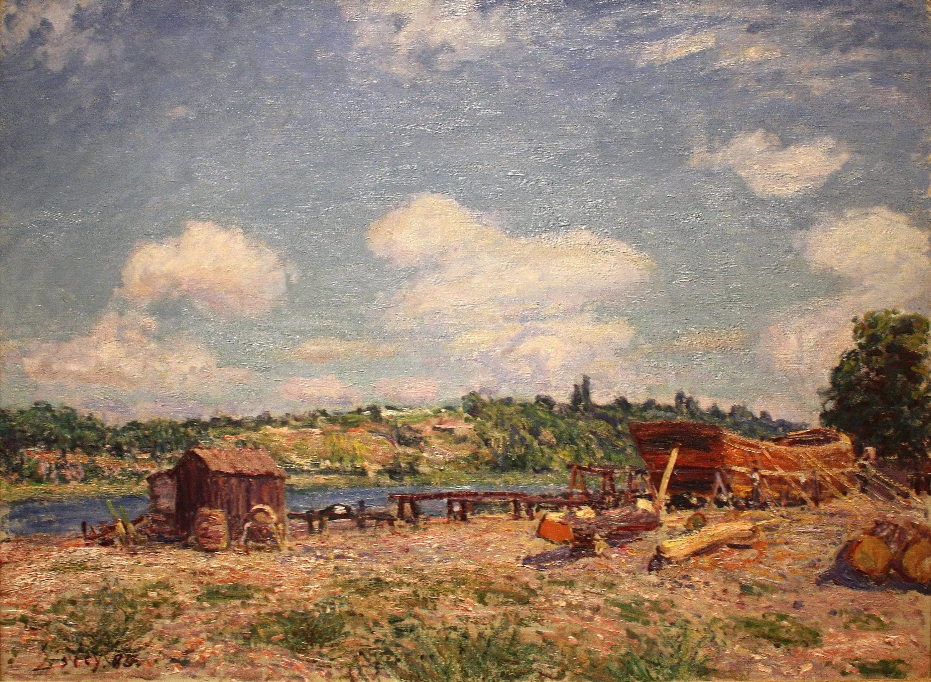 Shipyard at Saint-Mammès