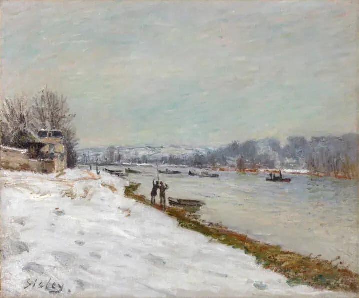 The Billancourt Quay - Snow