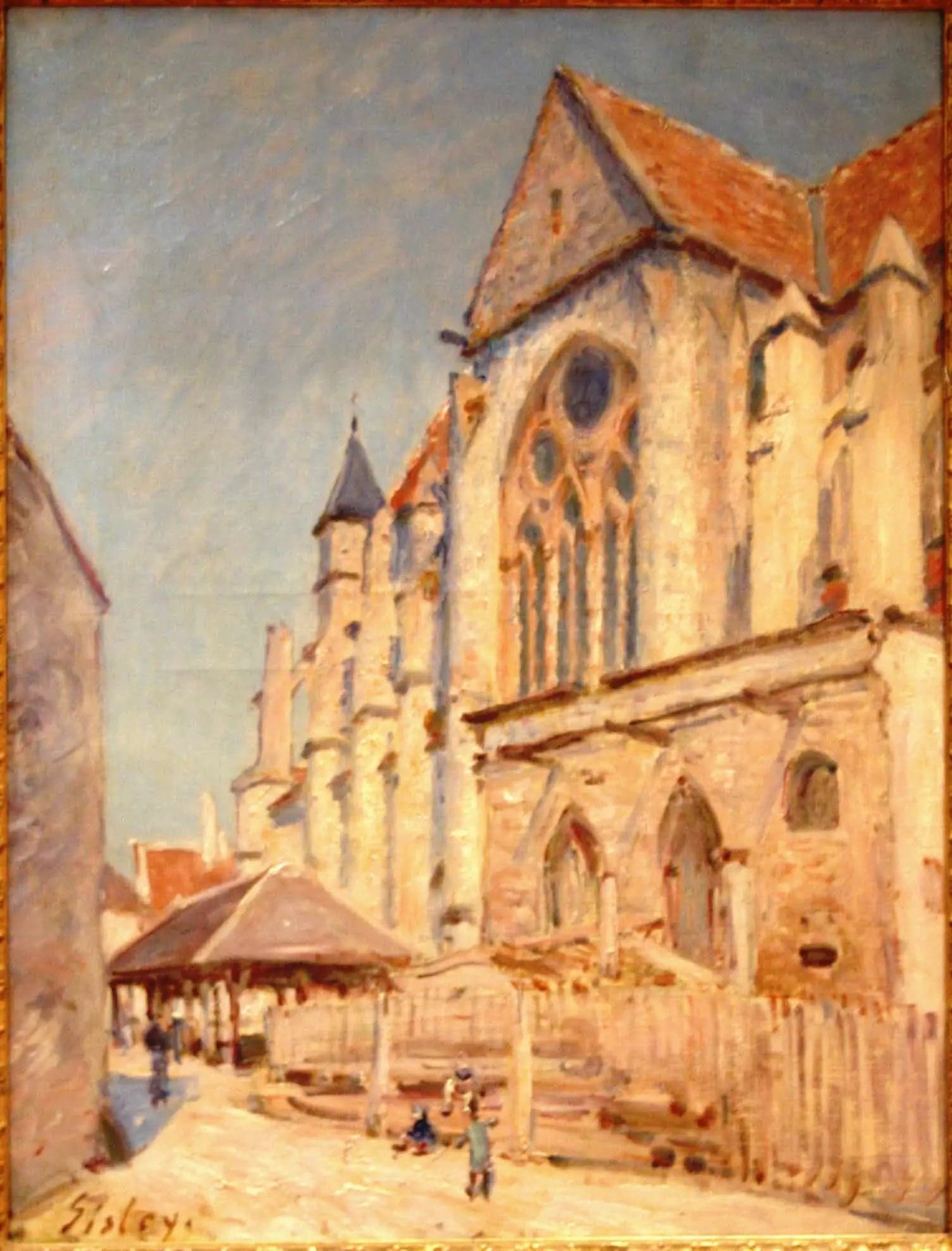 The Church of Moret and the Old Market