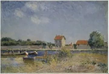 The banks of the Loing Canal in Saint-Mammès