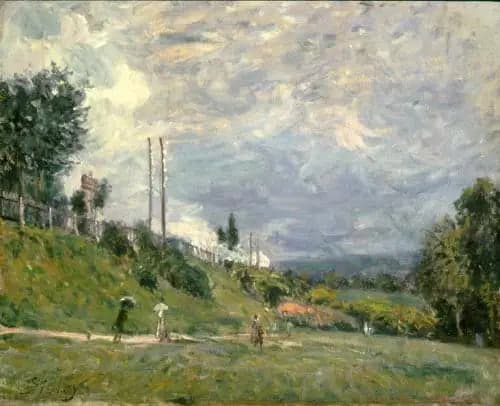 The railway embankment at Sèvres