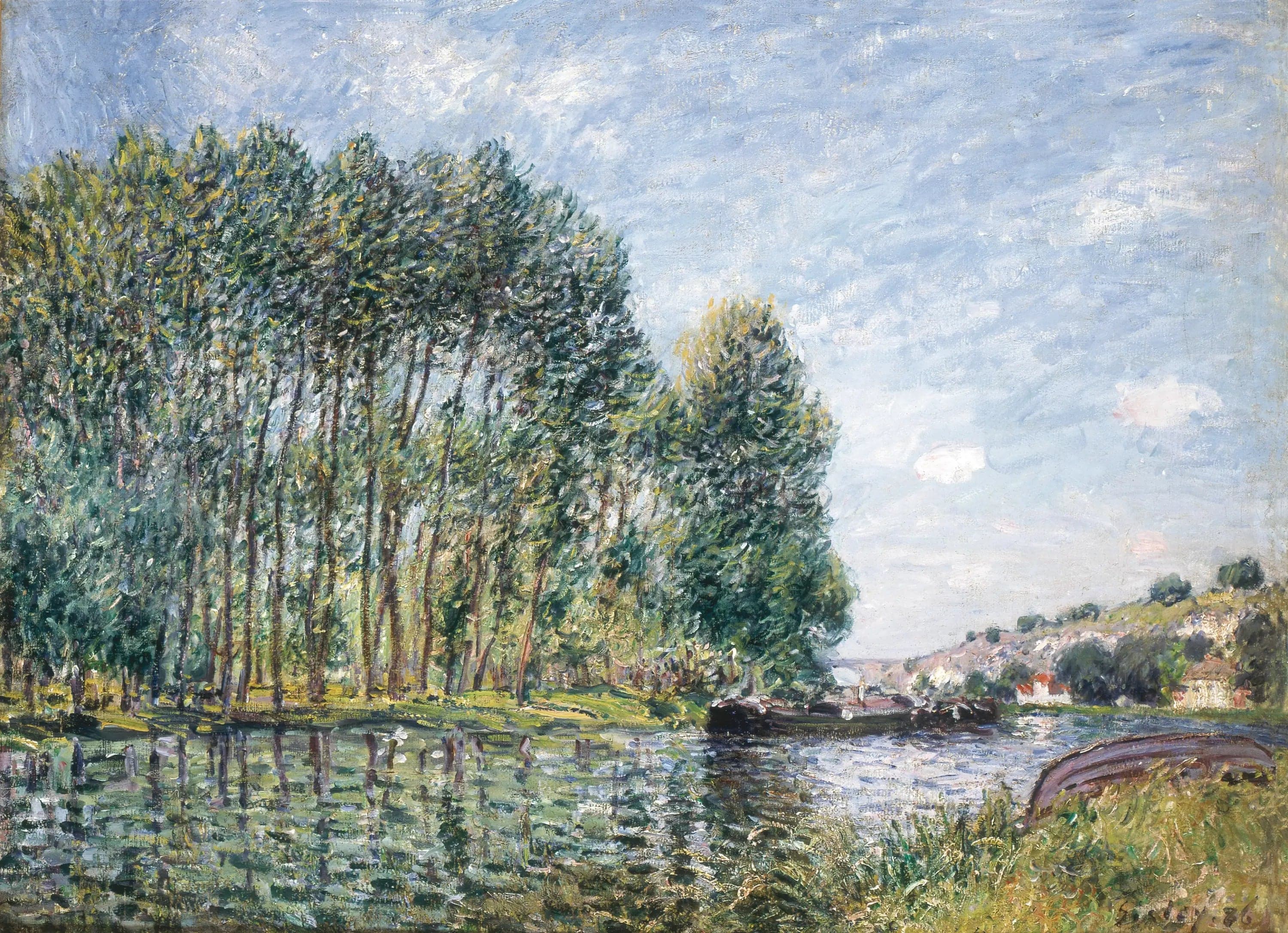 Turning of the Loing at Moret