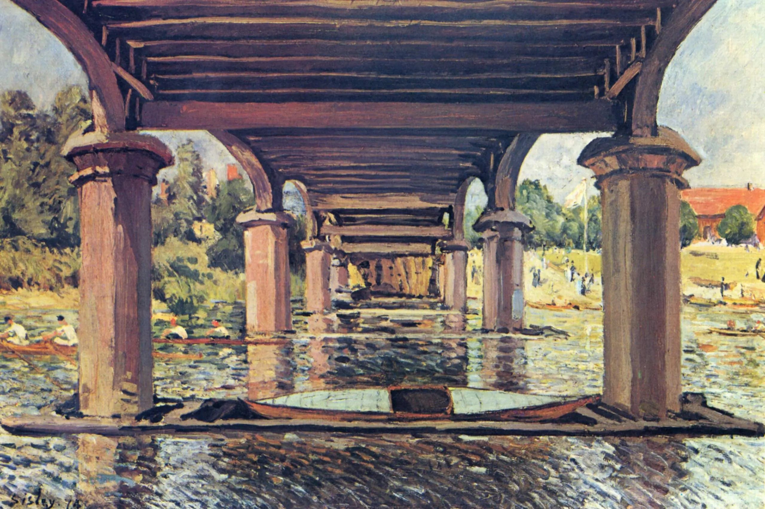 Under the Hampton Court Bridge