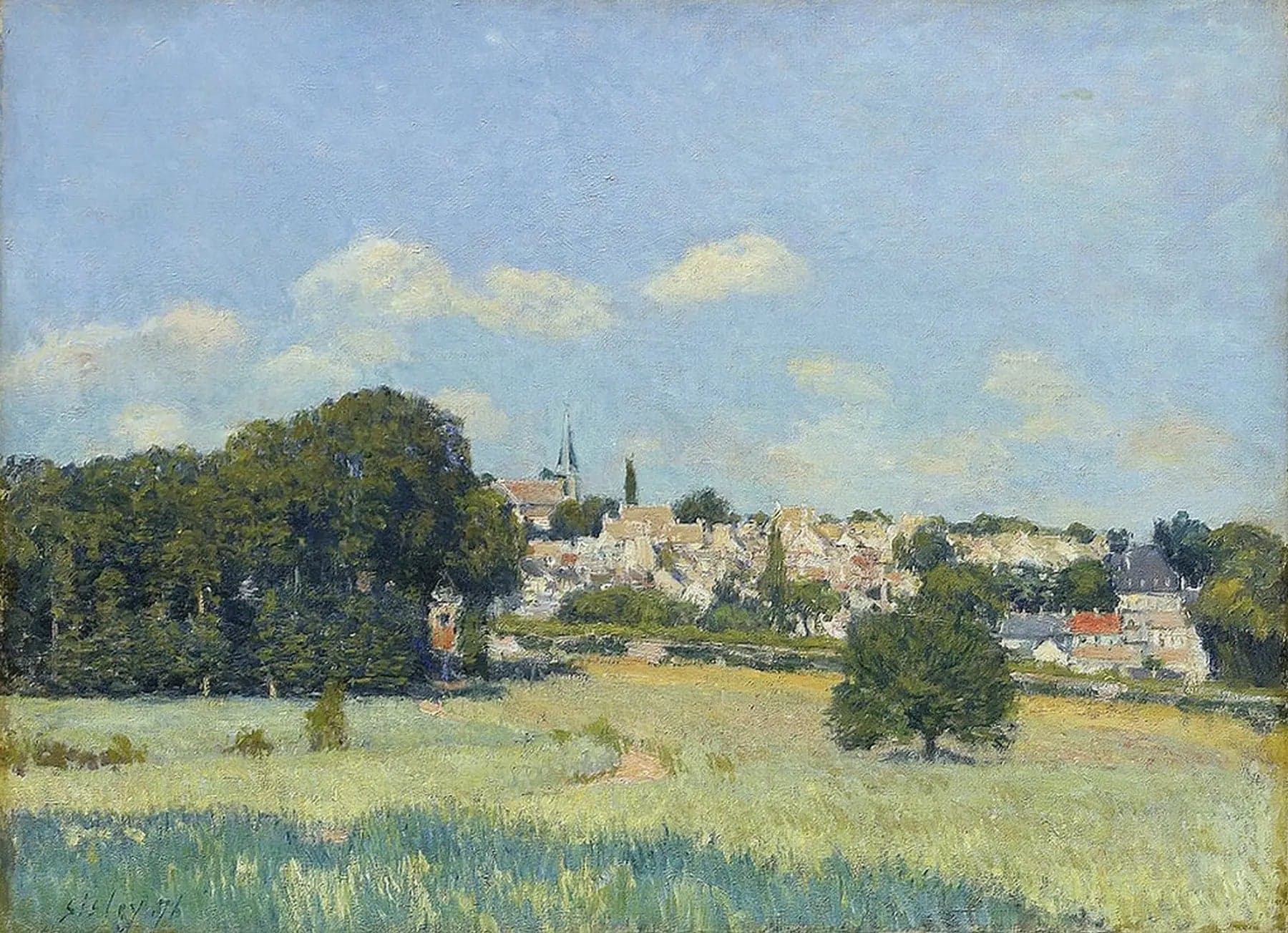 View of Marly-le-Roi under the Sun