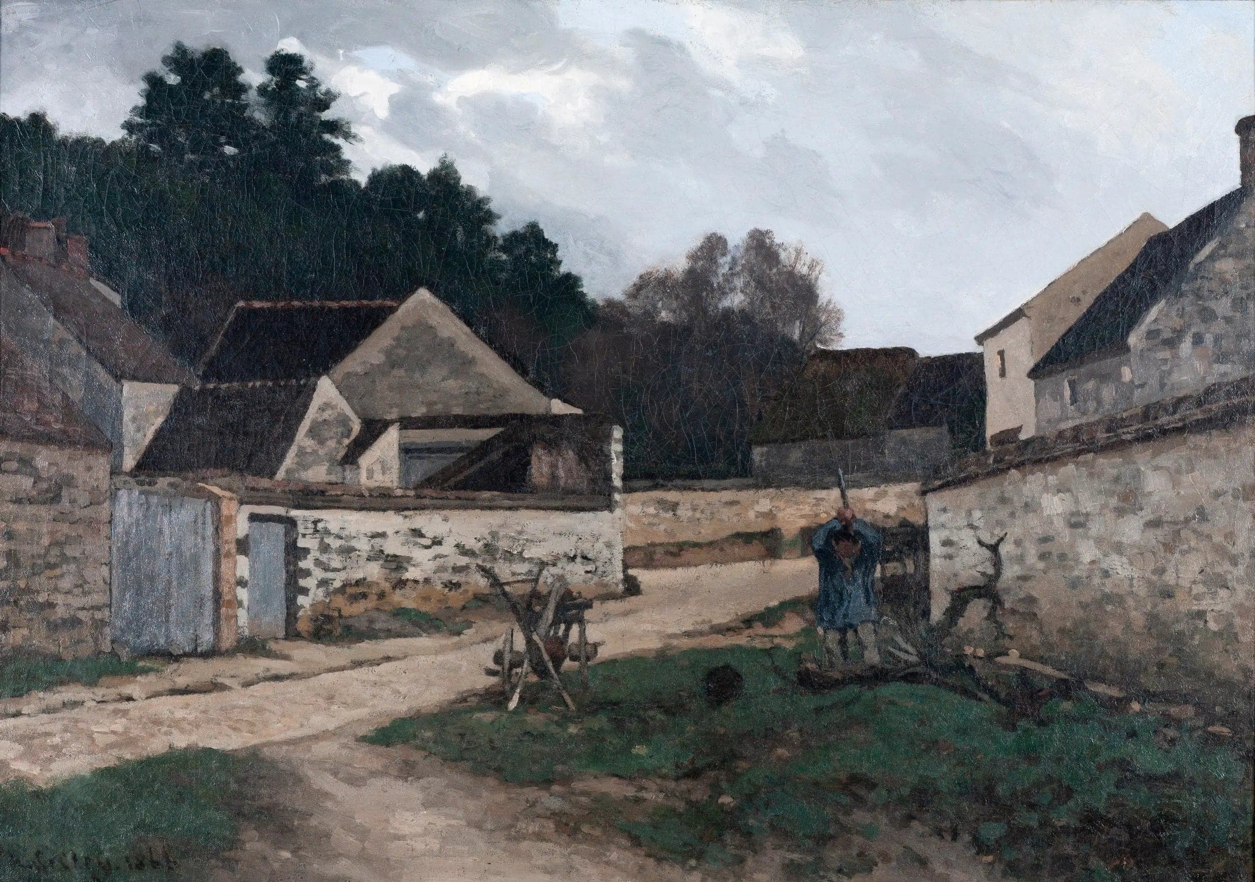 Village Street in Marlotte, near Fontainebleau