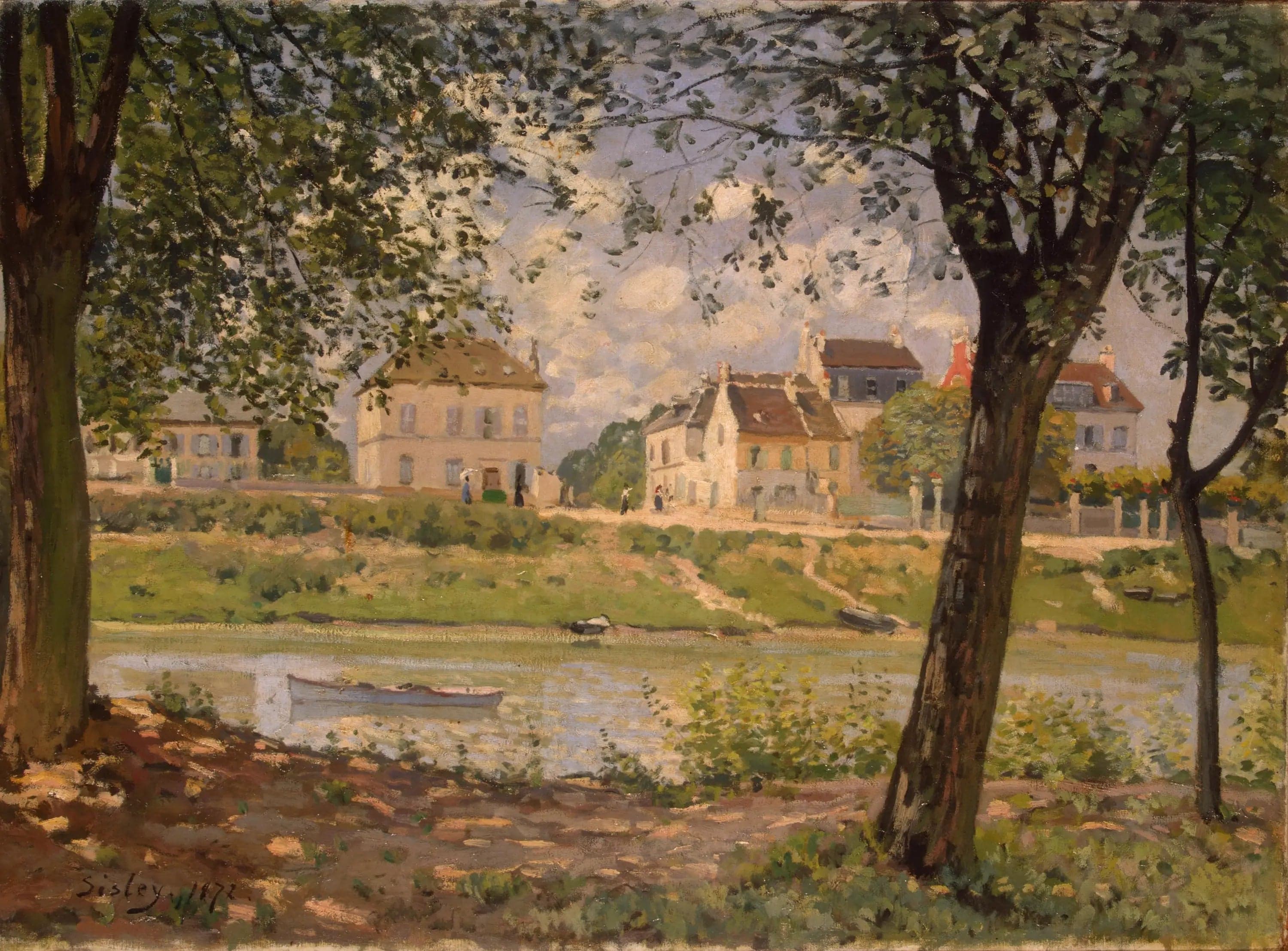 Village on the Banks of the Seine