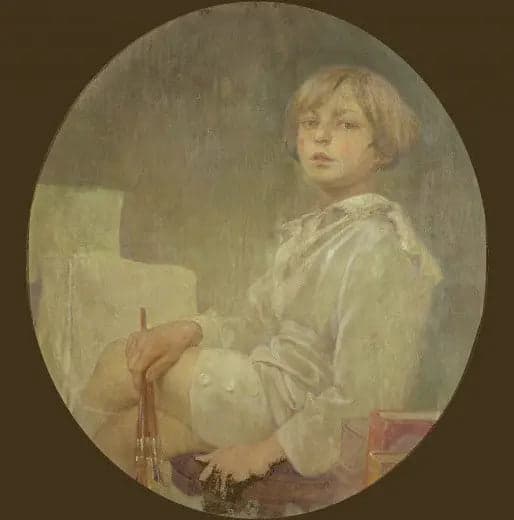 Portrait of Mucha's son, Jiří