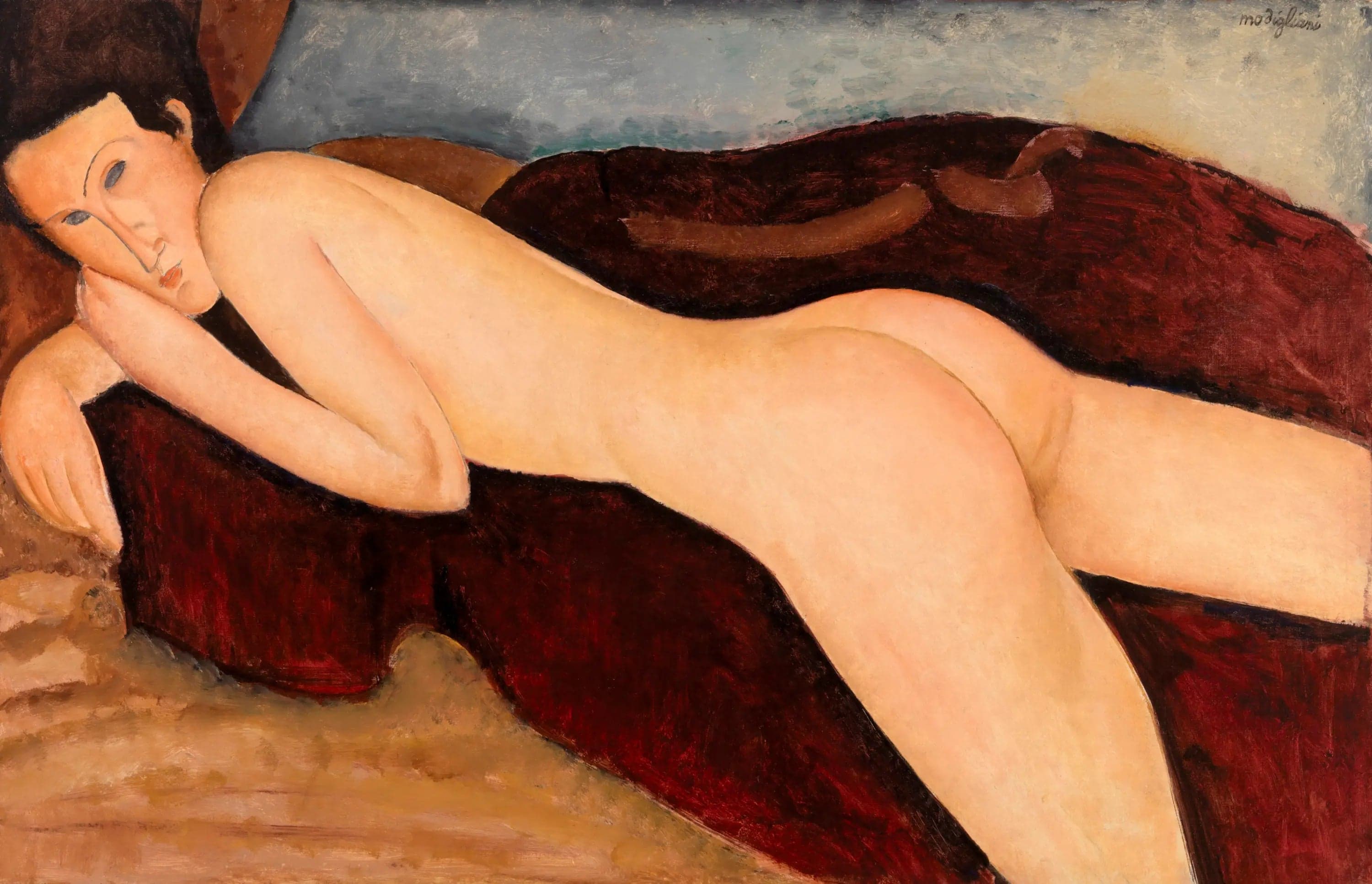 Reclining Nude Seen from Behind