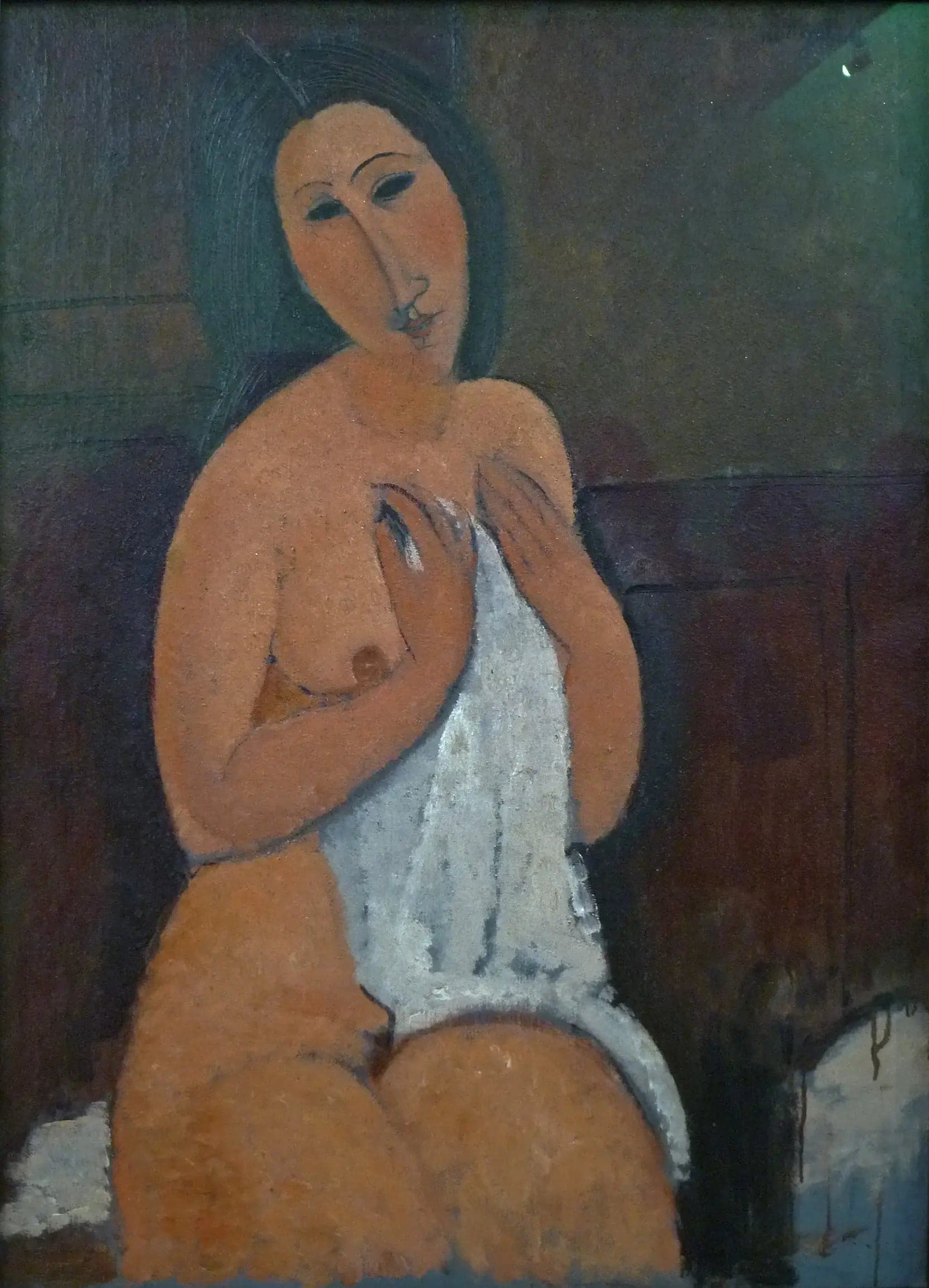 Seated Nude in a Shirt