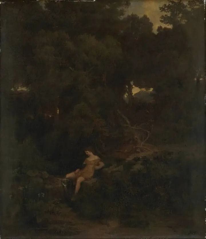 Nymphe at the spring