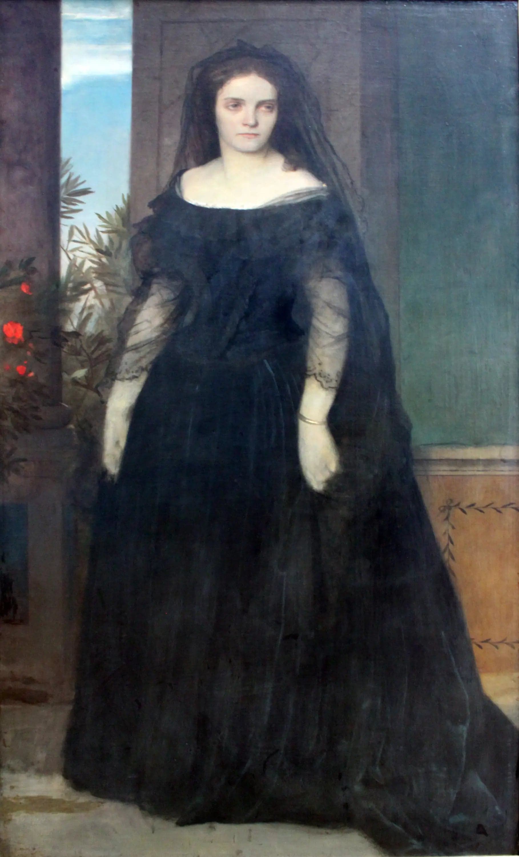 Portrait of the actress Fanny Janauschek