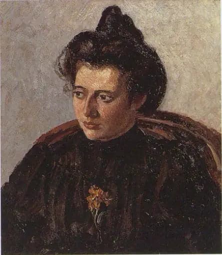 Jeanne Pissarro called Cocotte, with a bun