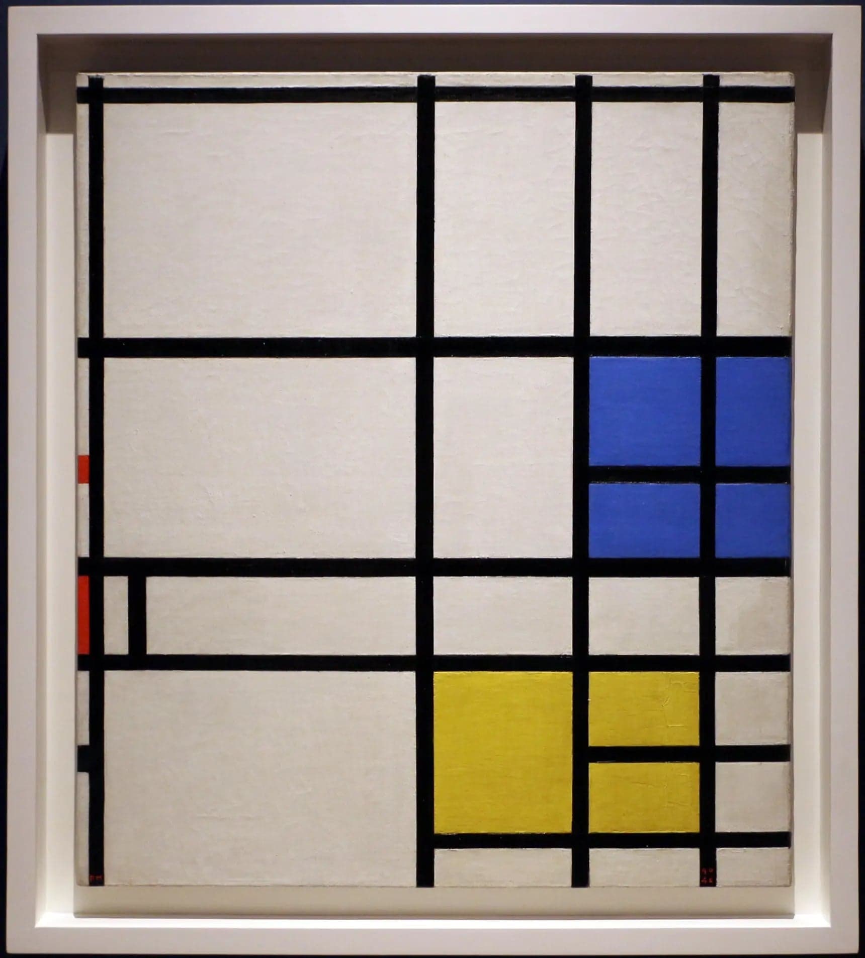 Composition No. 11, 1940-42--LONDON, with blue, red, and yellow