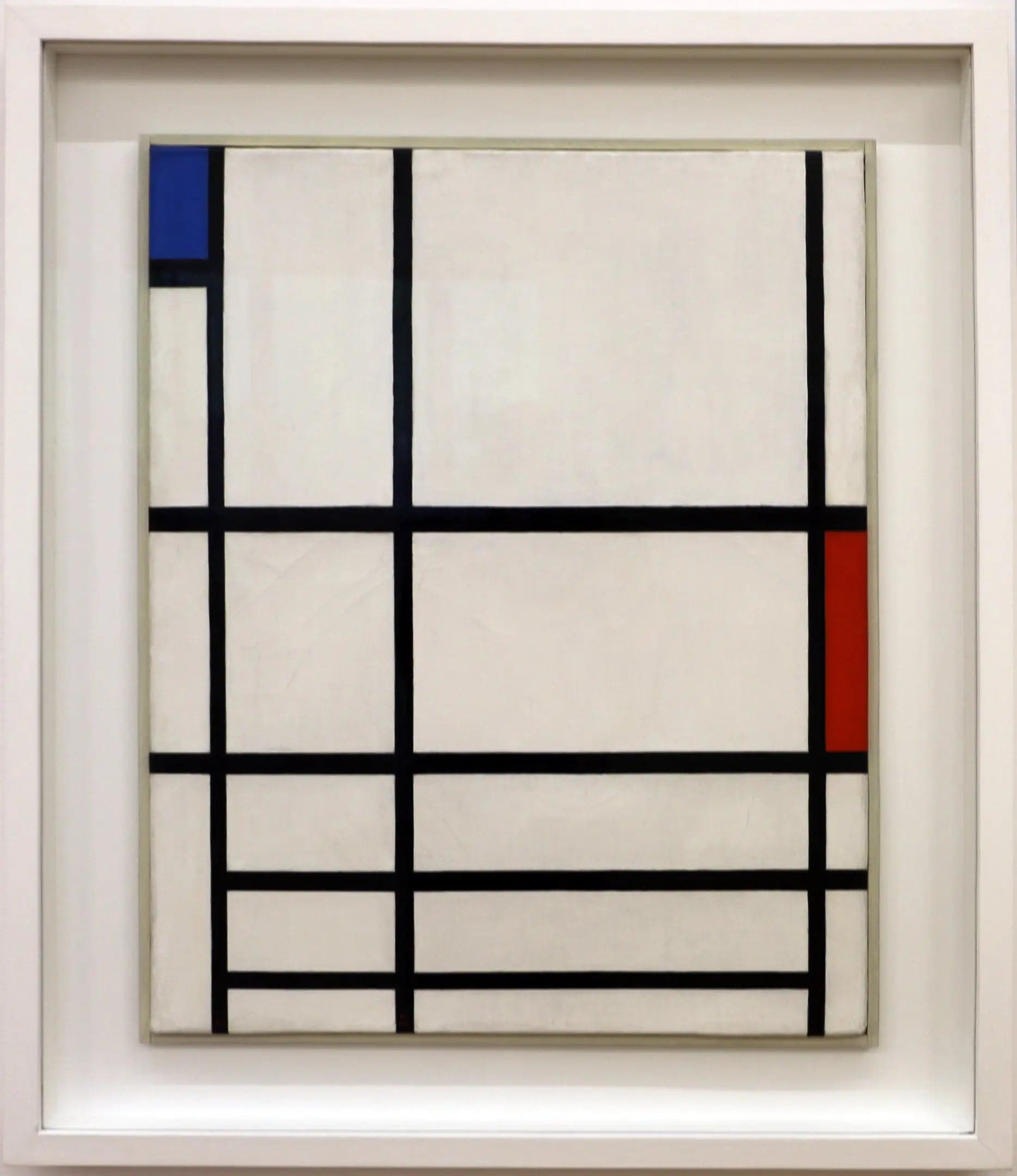 Composition in Red, Blue and White II