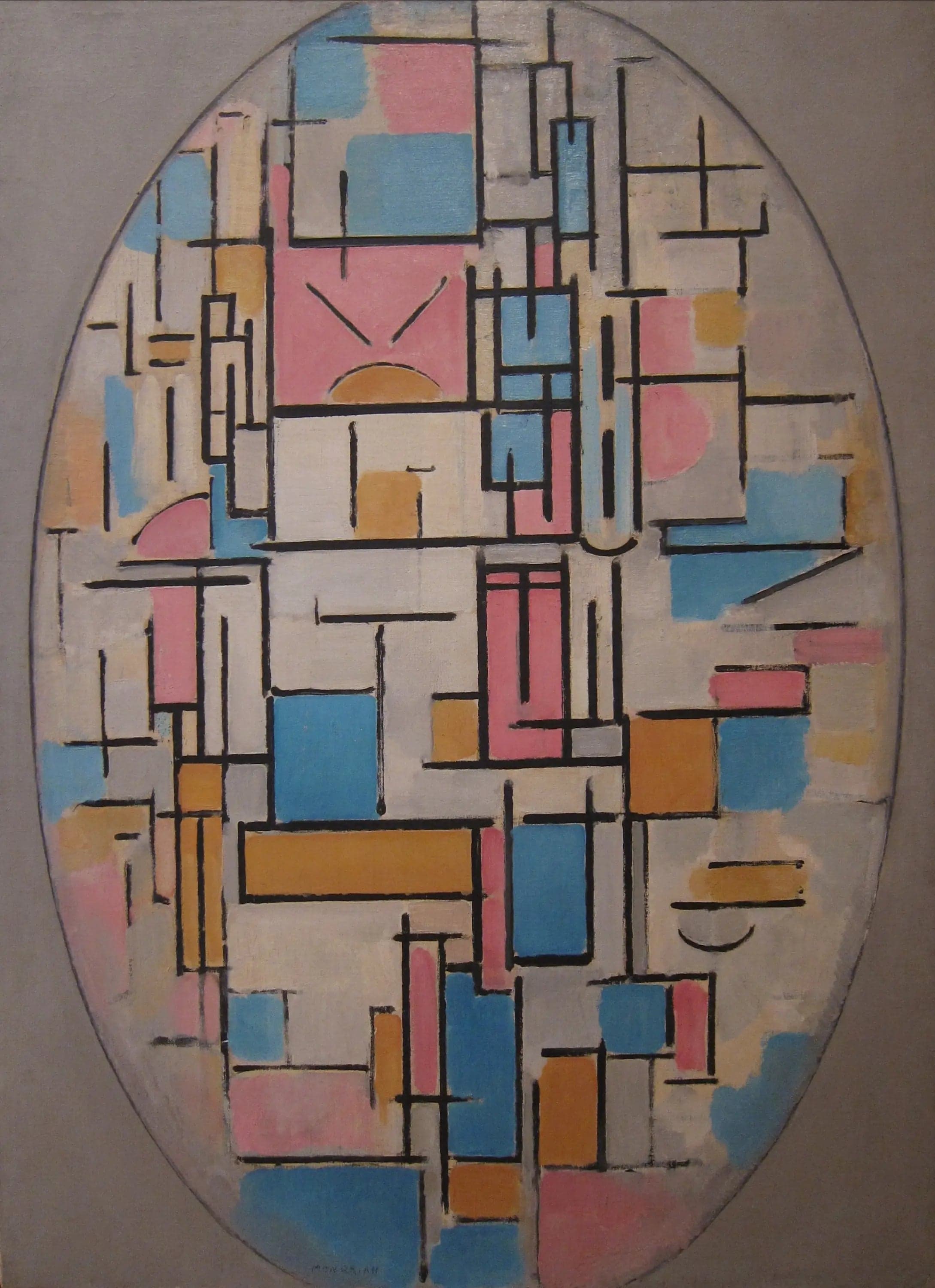 Composition in an Oval with Color Planes 1