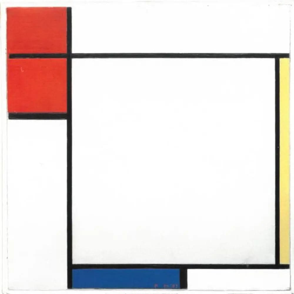 Composition with Red, Yellow, and Blue