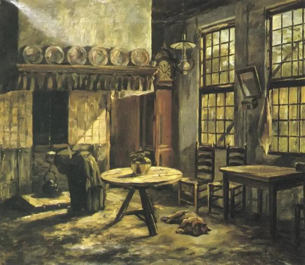 Farm Interior with Fireplace in the Achterhoek