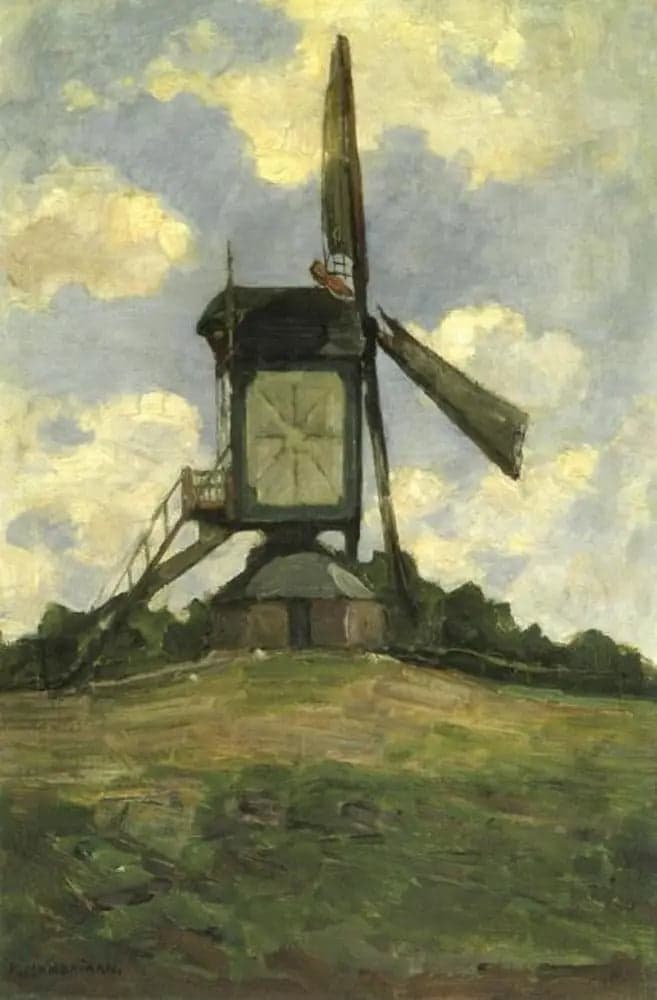 Side view of Heeswijk Windmill