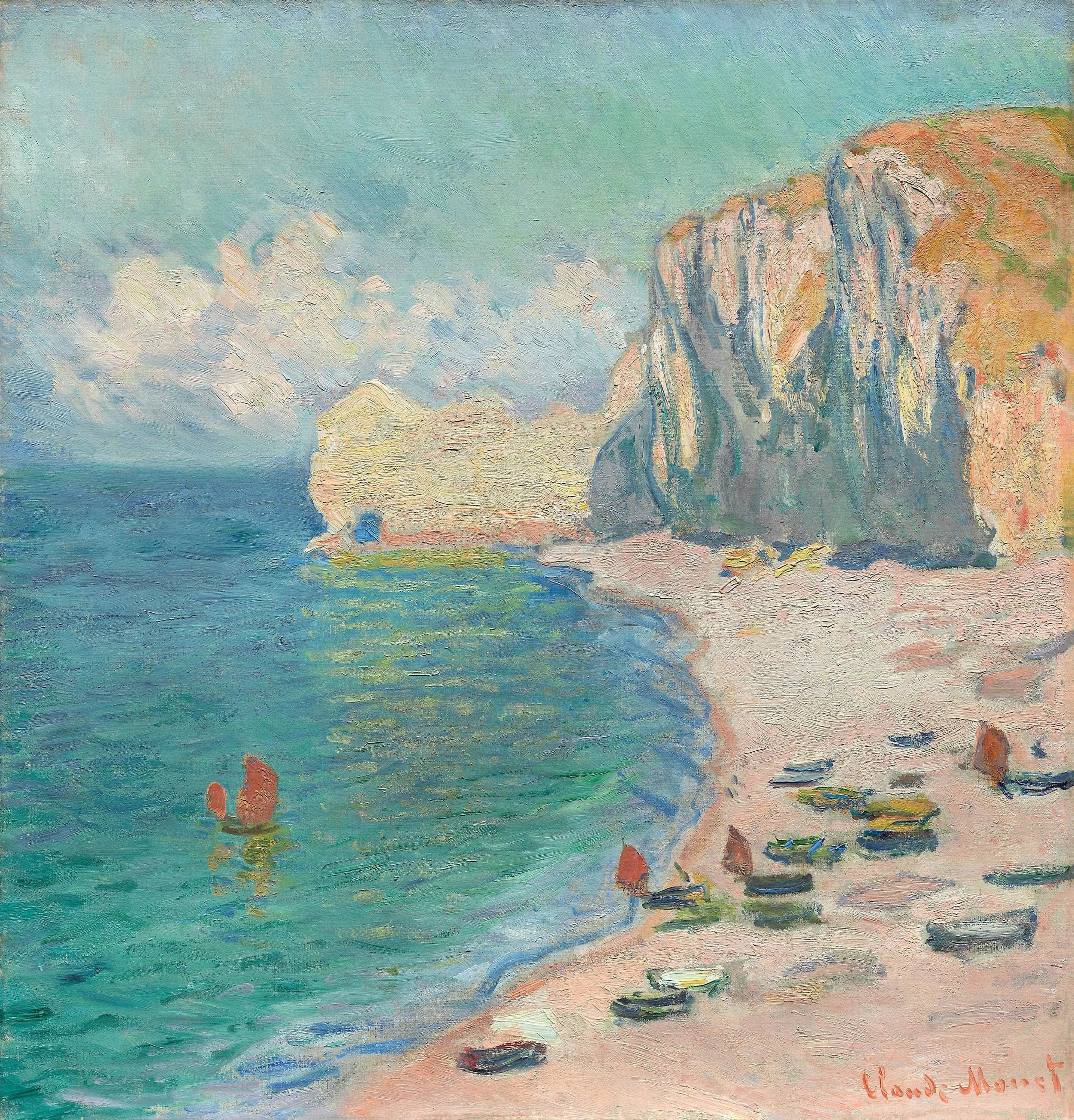 Étretat: The Beach and the Amont Cliff