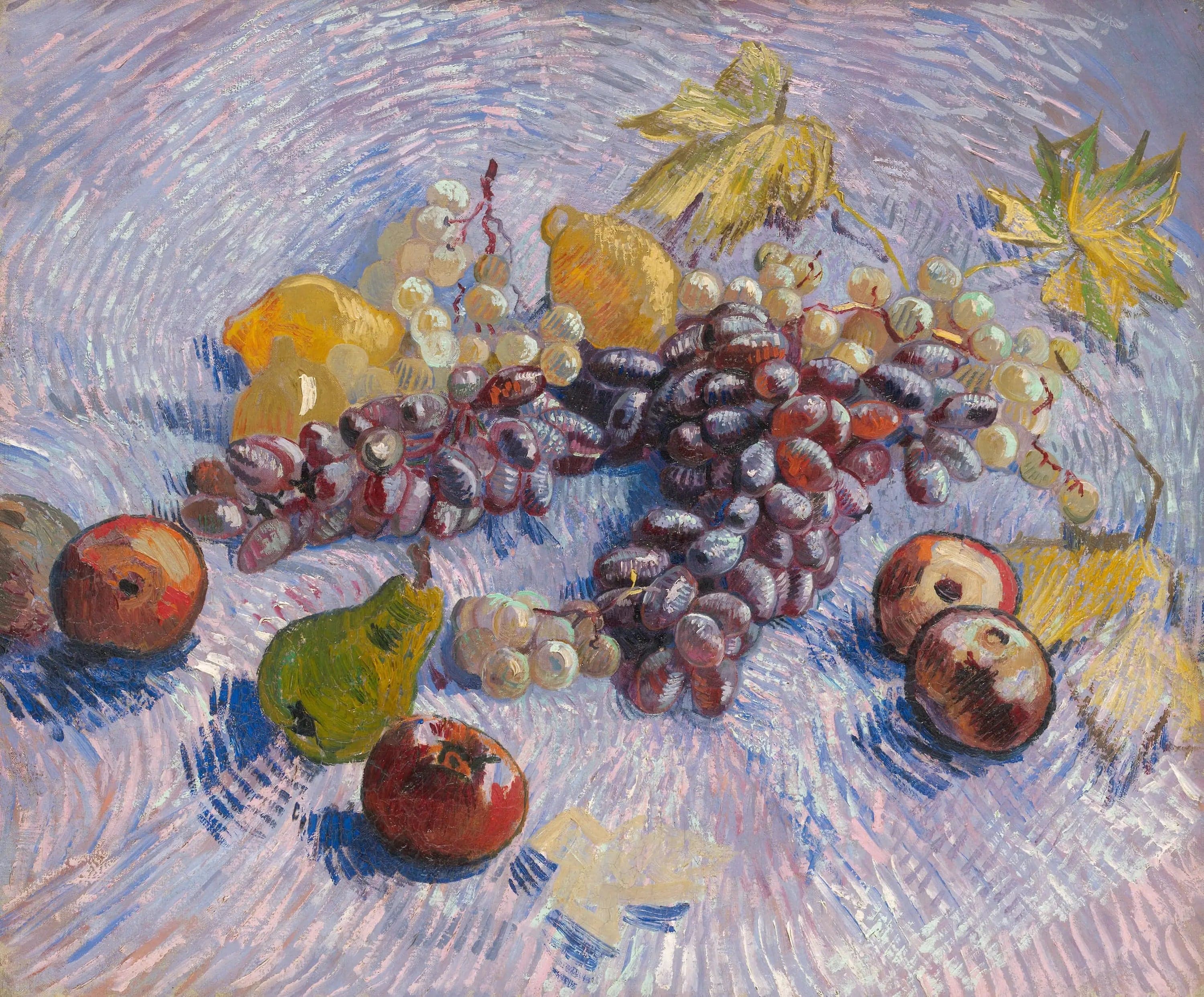 Apples, Pears, Lemon and Grapes