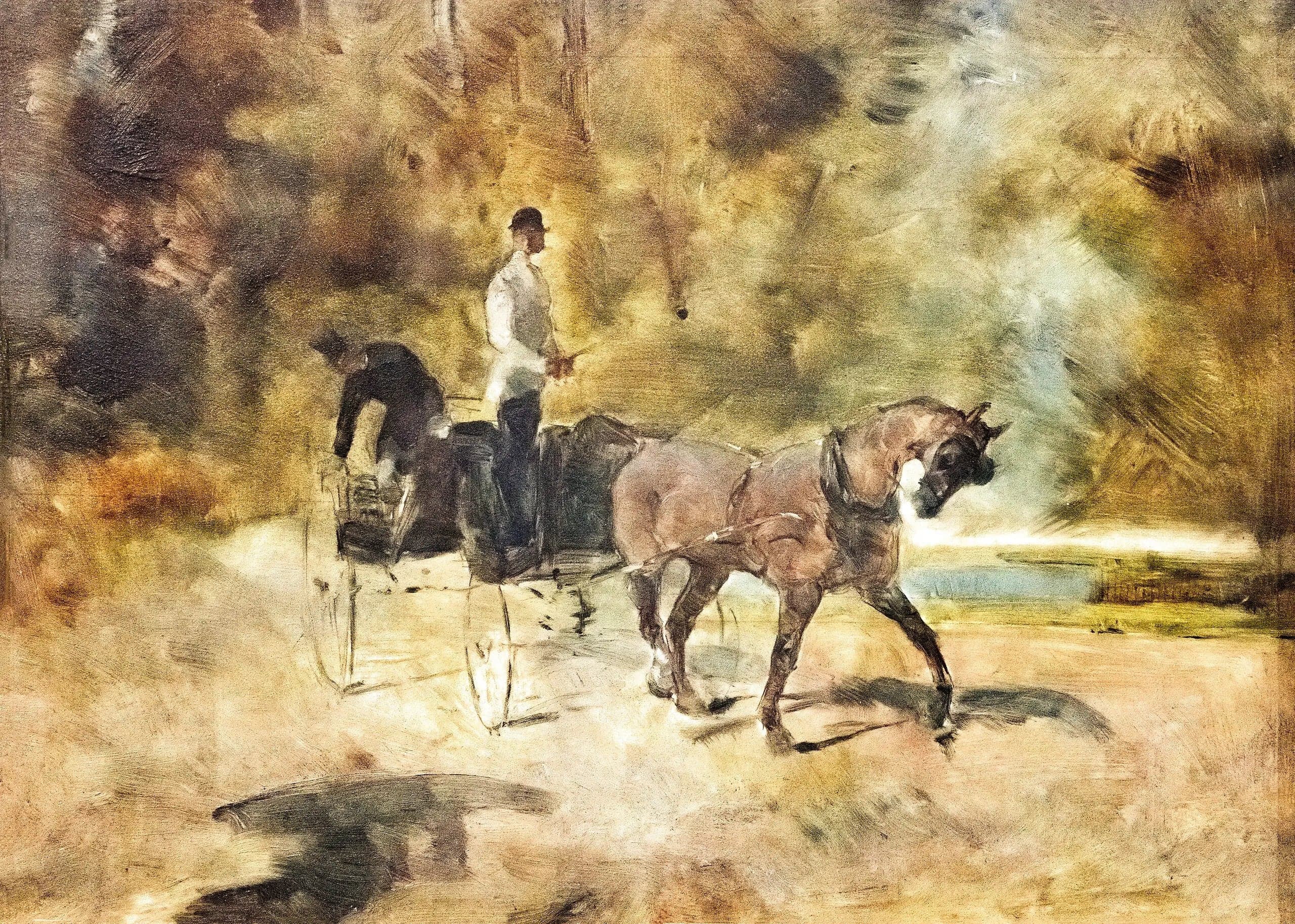 A dog-cart - Henri de Toulouse