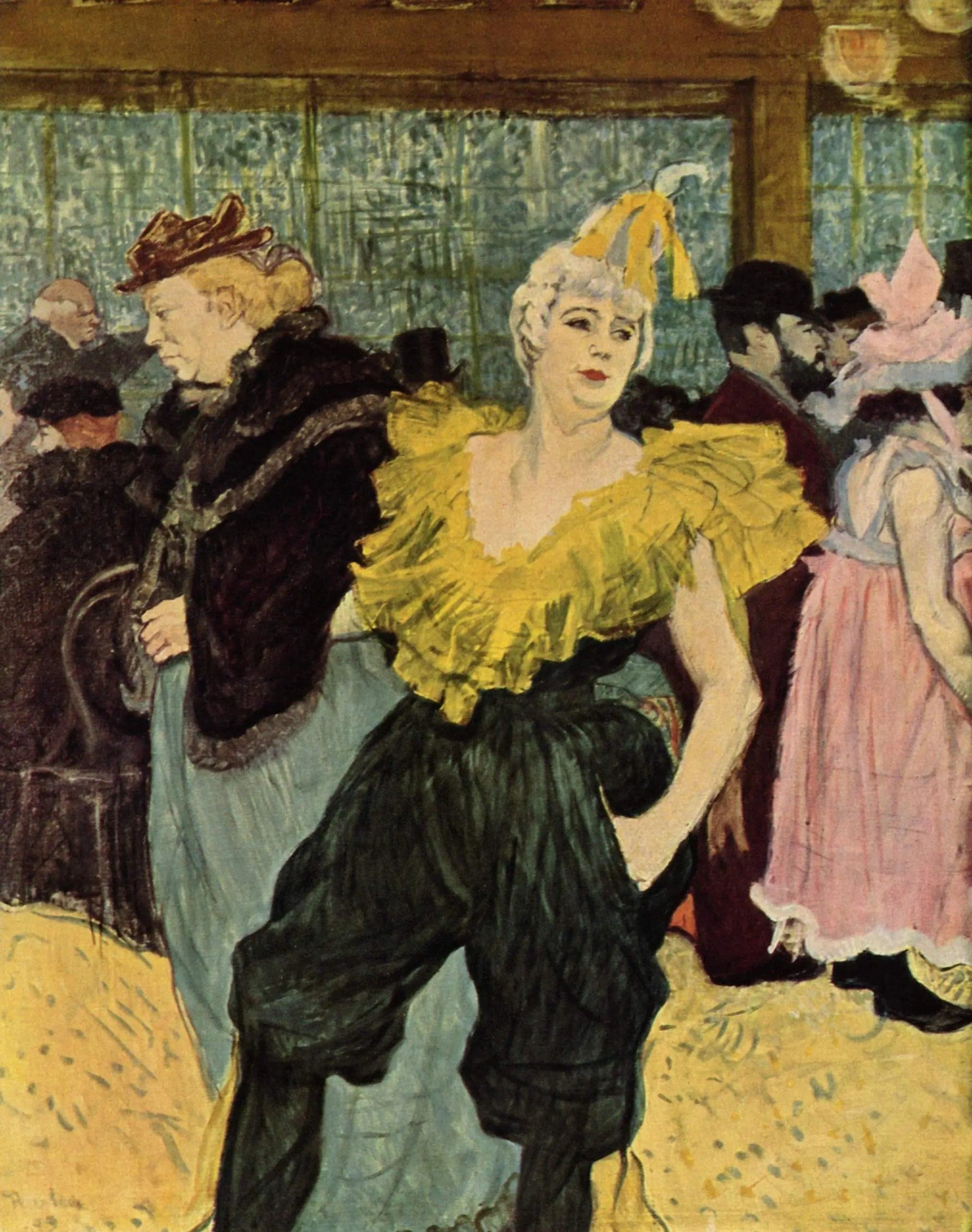 At the Moulin Rouge: The Clowness Cha-U-Kao - Henri de Toulouse