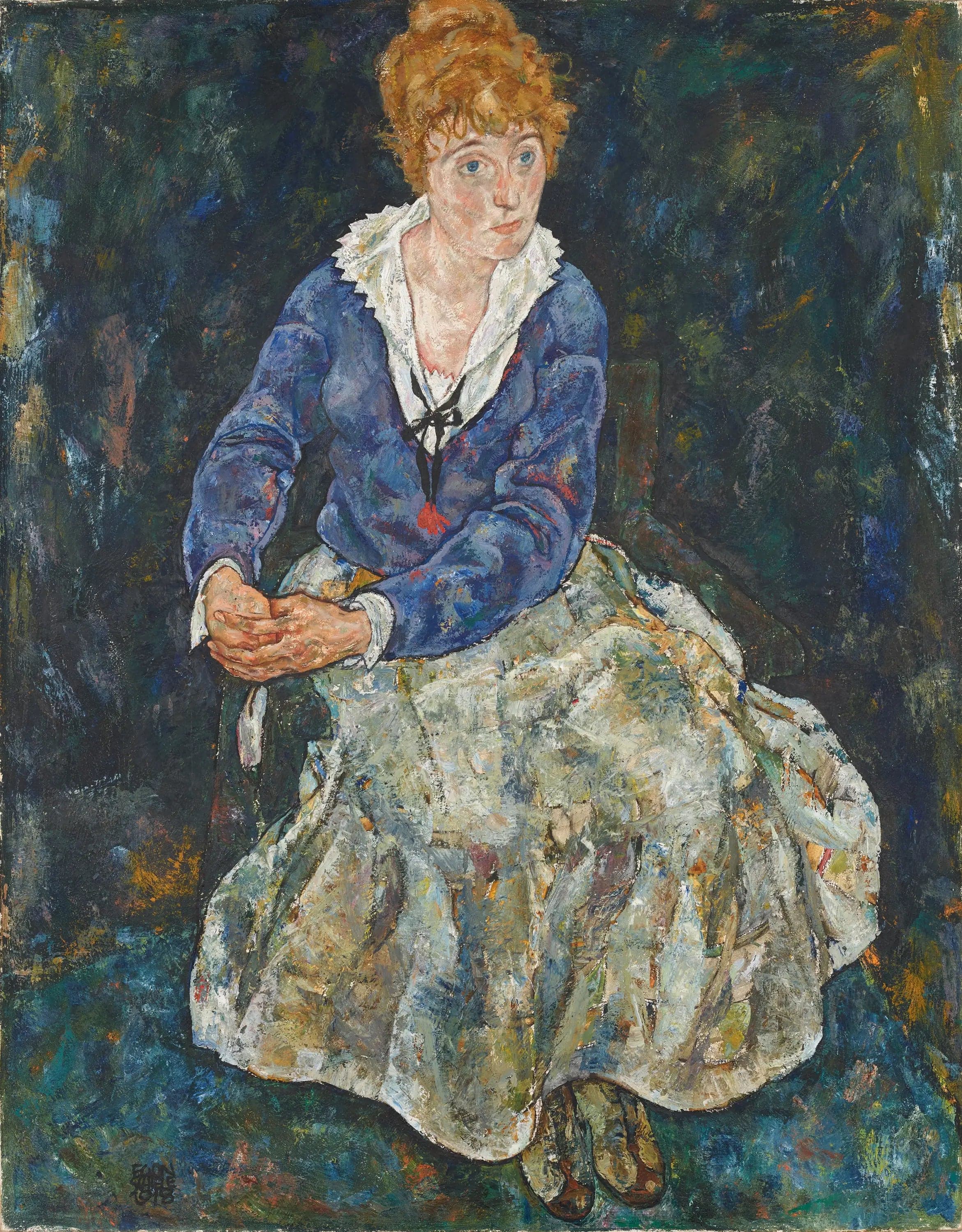 Portrait of the Artist's Wife, Edith Schiele
