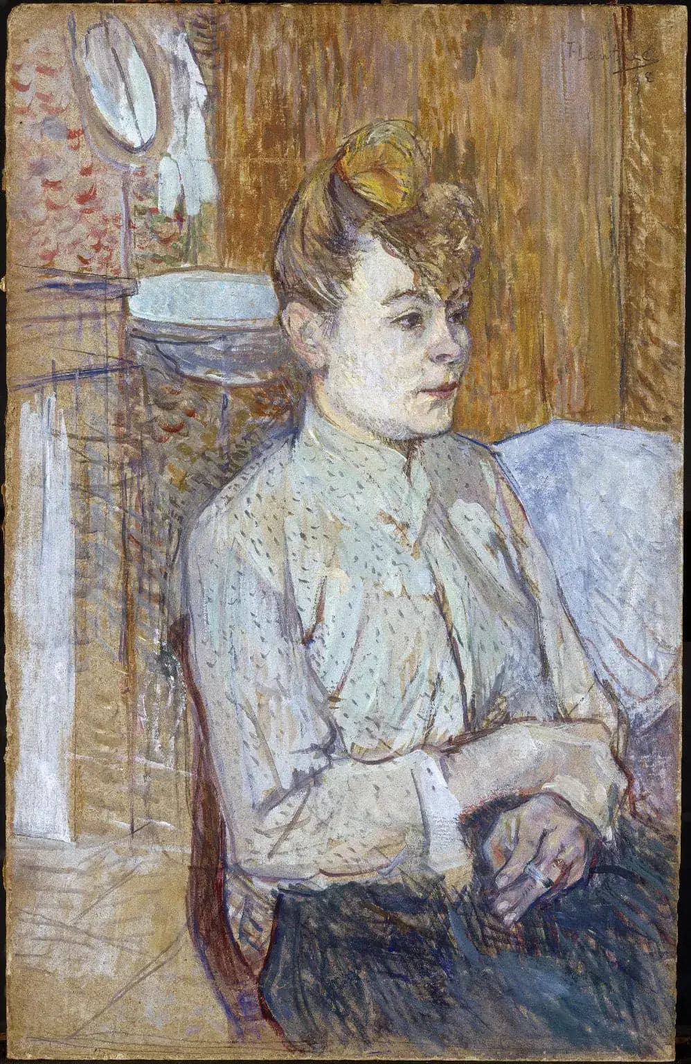 Woman Smoking a Cigarette - Henri de Toulouse