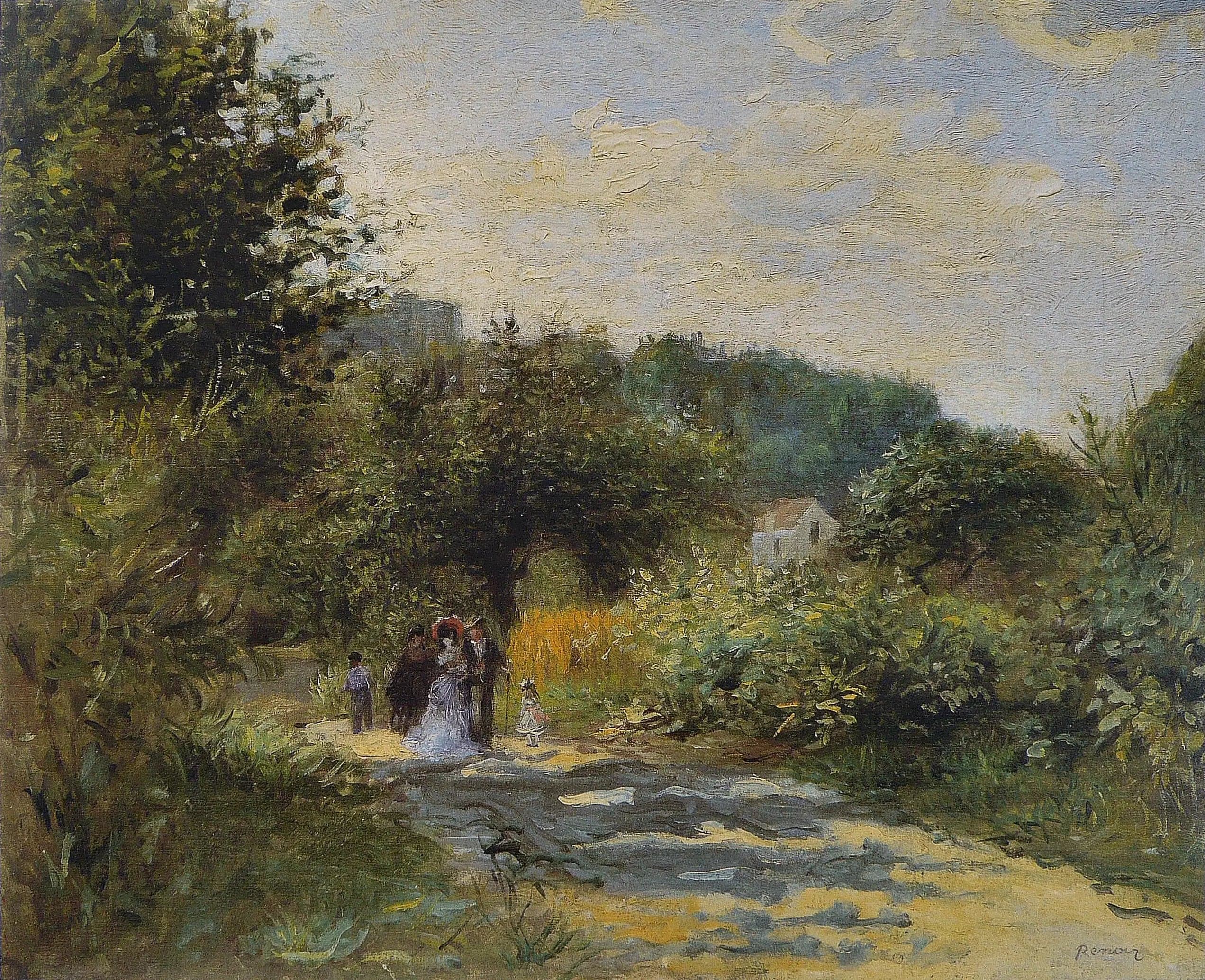 A Road in Louveciennes - Pierre