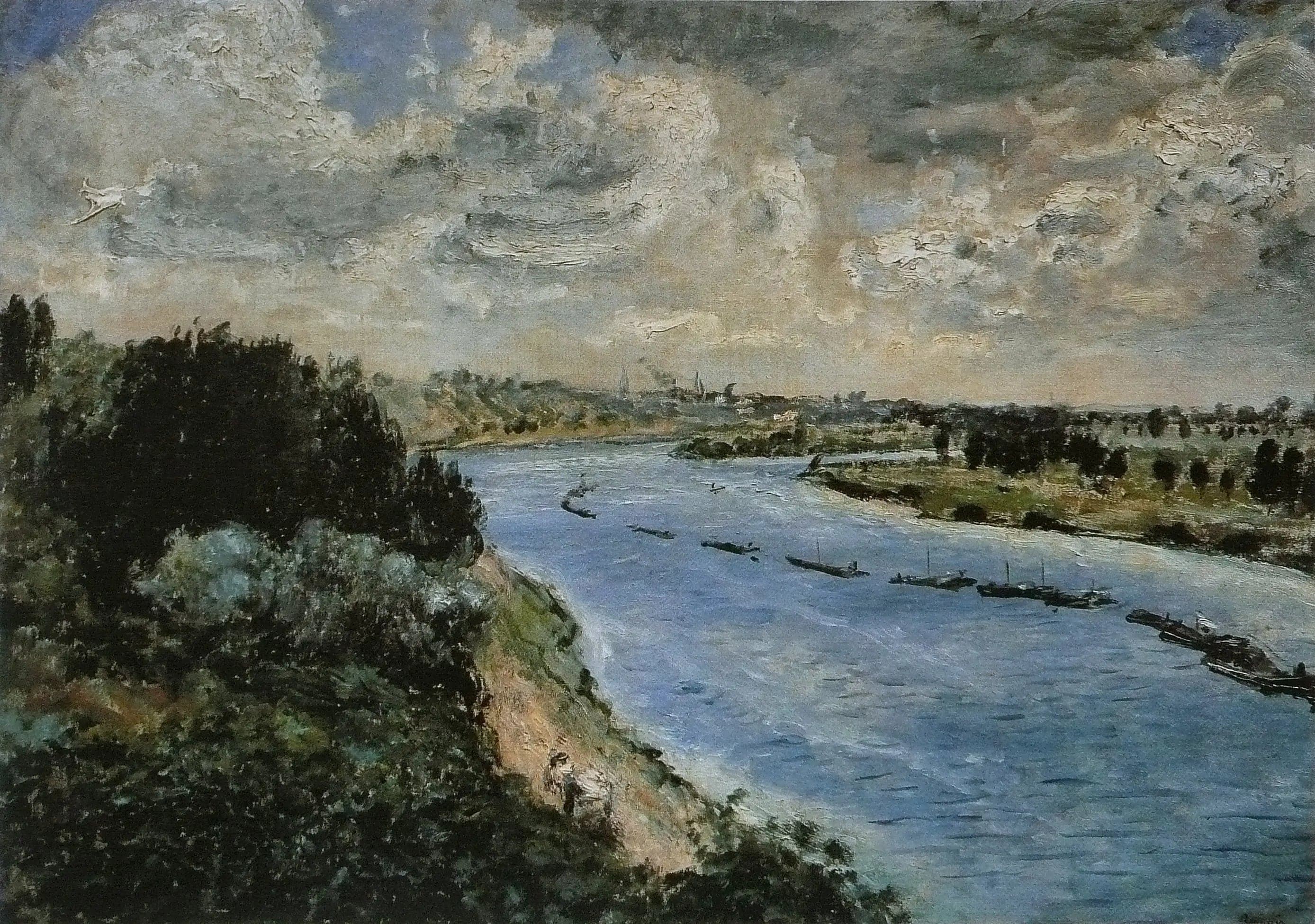 Barges on the Seine - Pierre