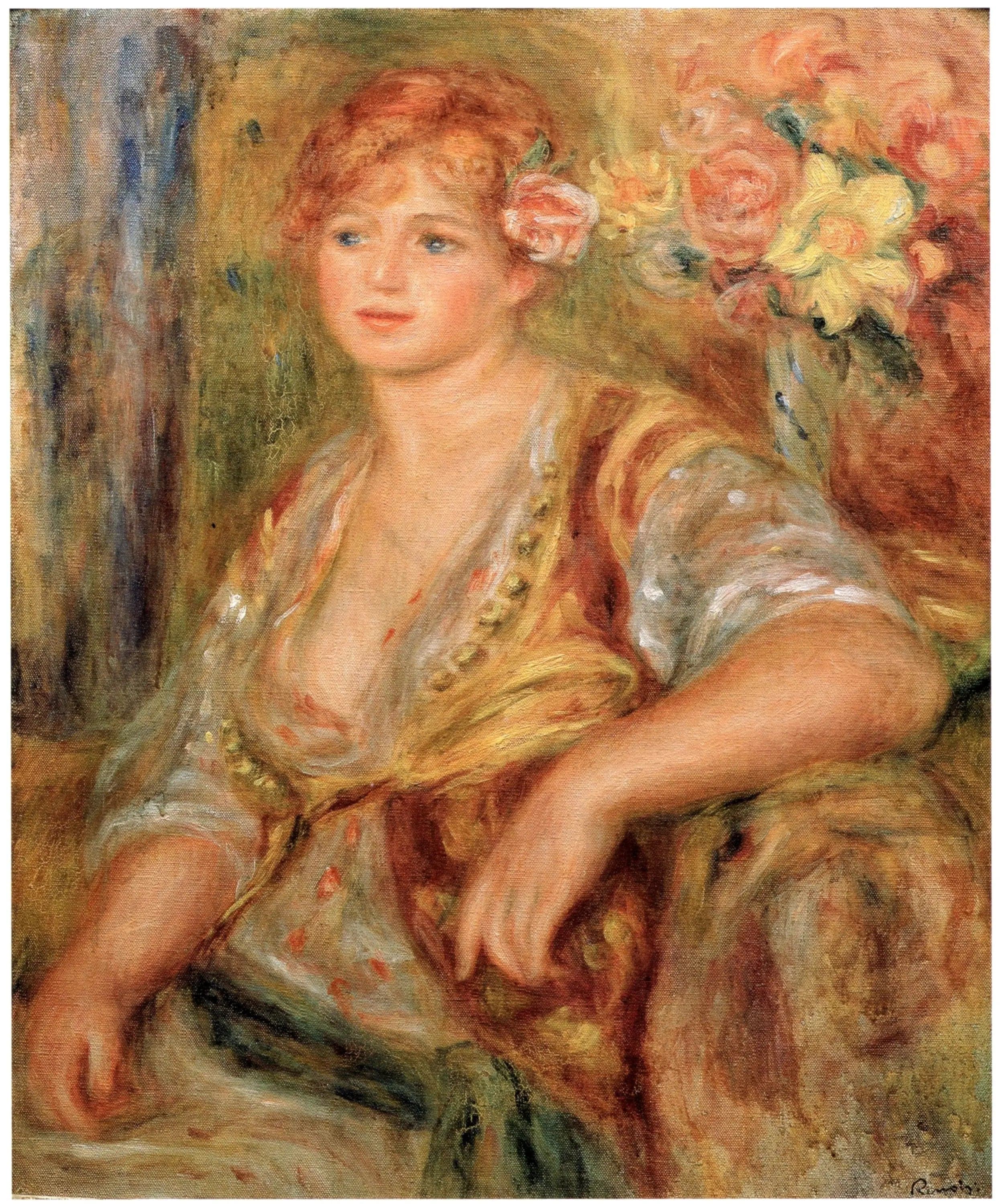 Blonde with a Rose - Pierre