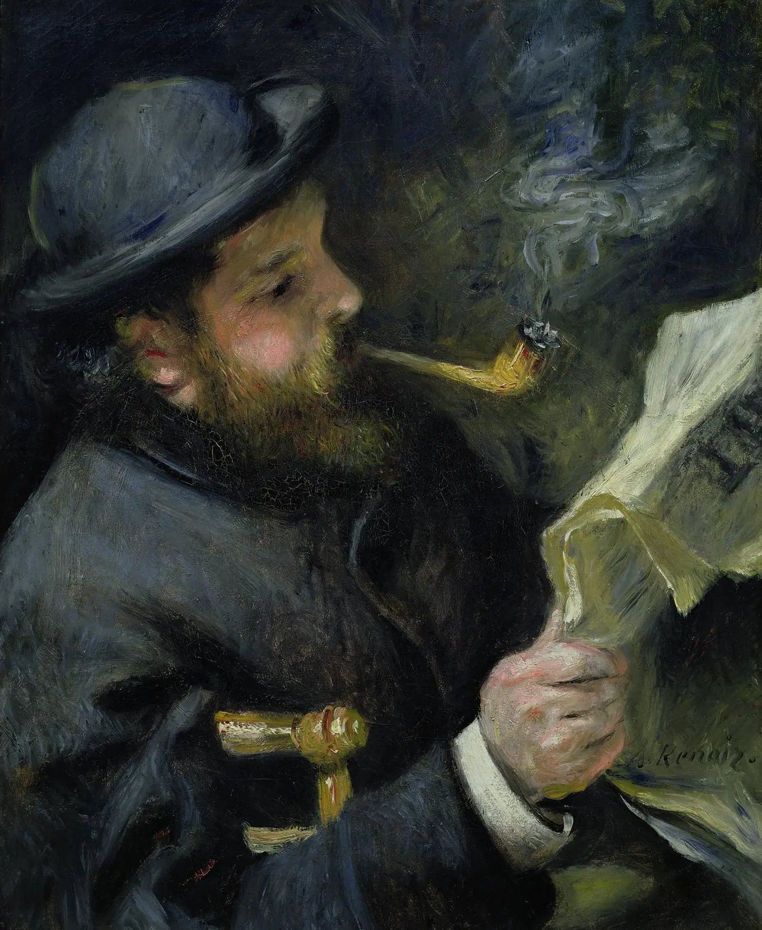 Claude Monet Reading - Pierre