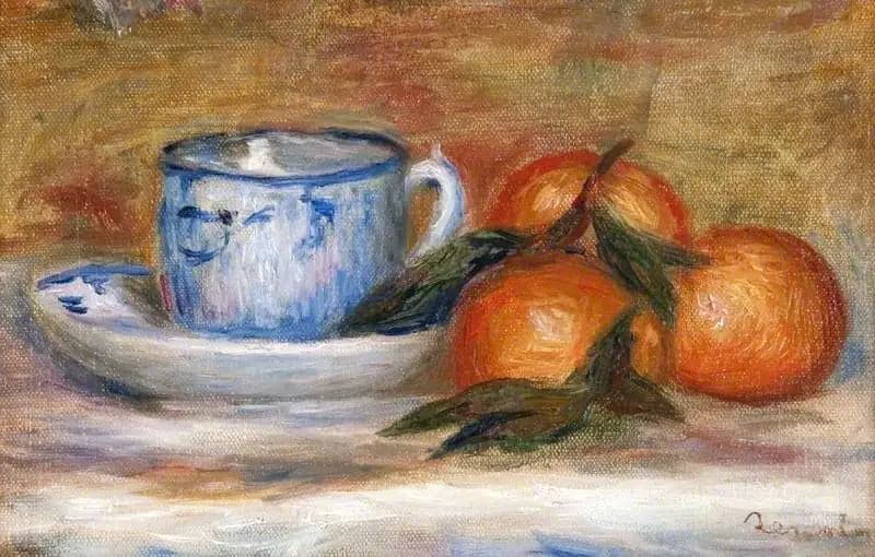 Cup and Mandarins - Pierre