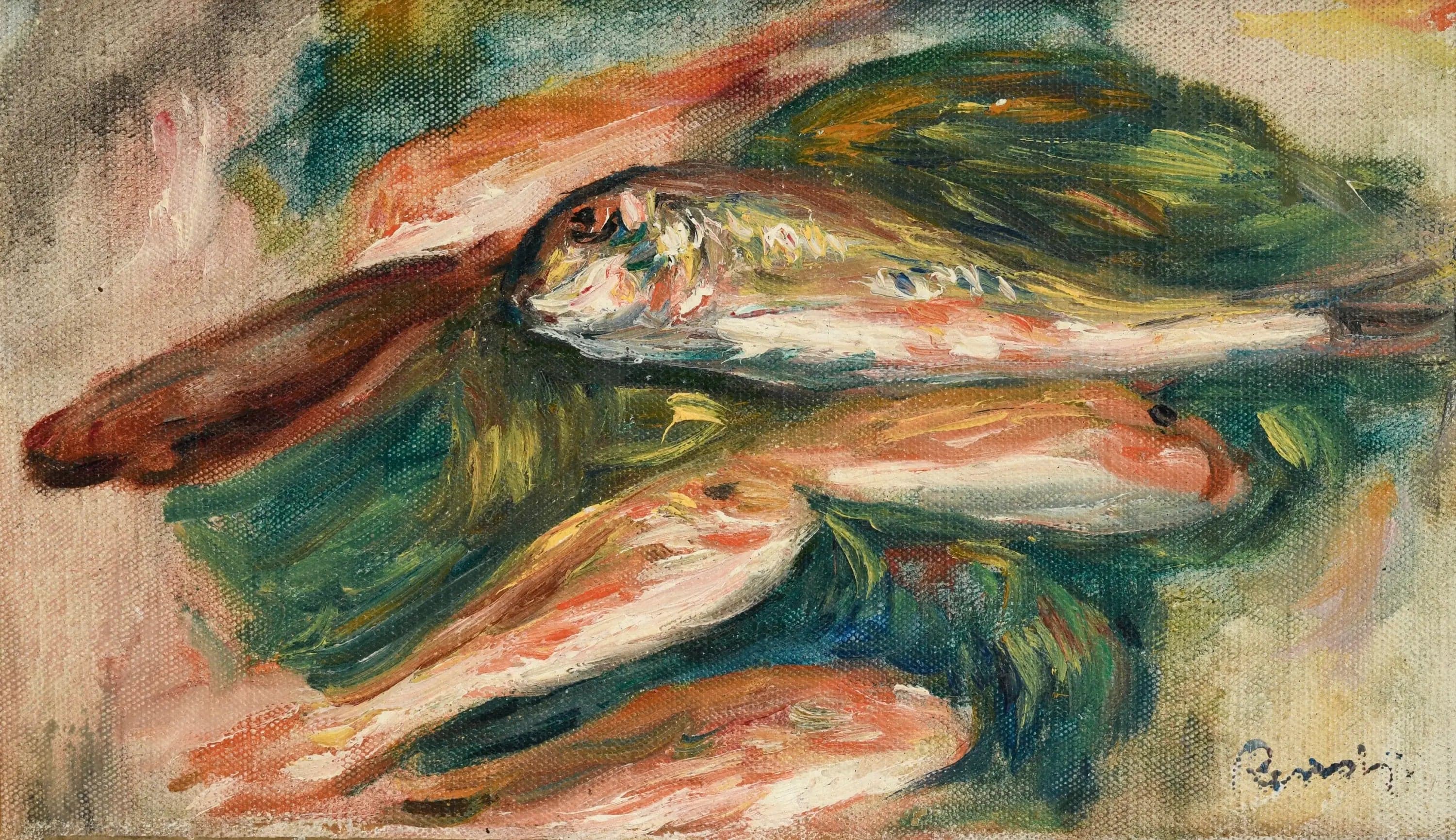Fish on a Green Leaf - Pierre