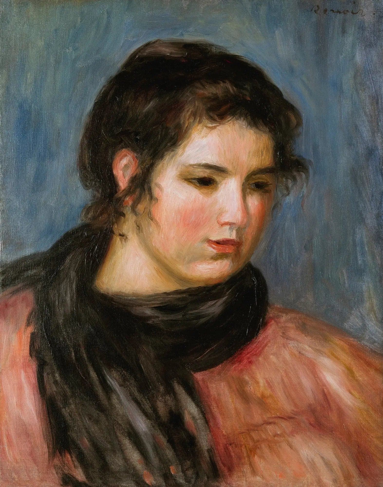 Gabrielle with the Black Scarf - Pierre