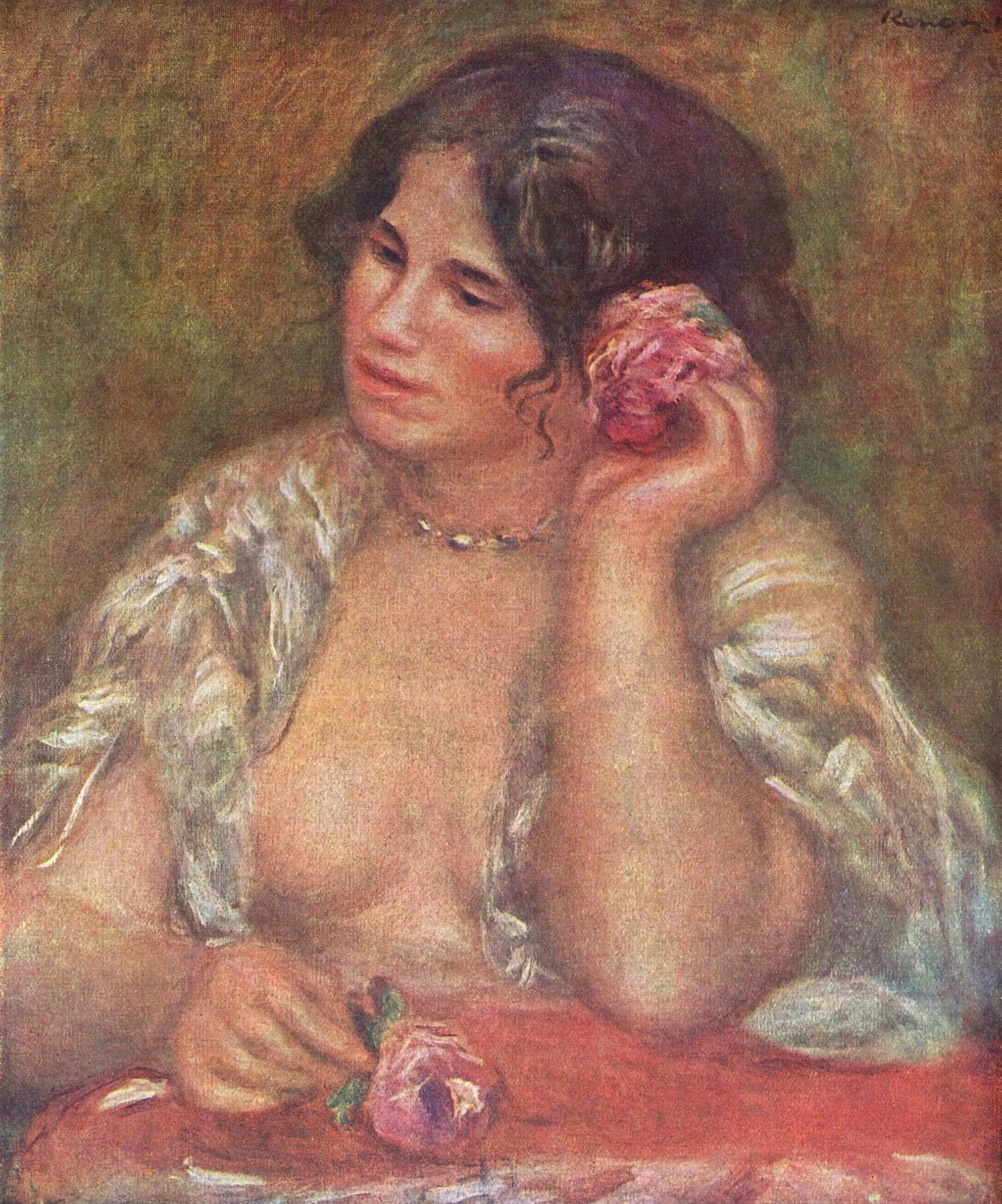 Gabrielle with the Rose - Pierre
