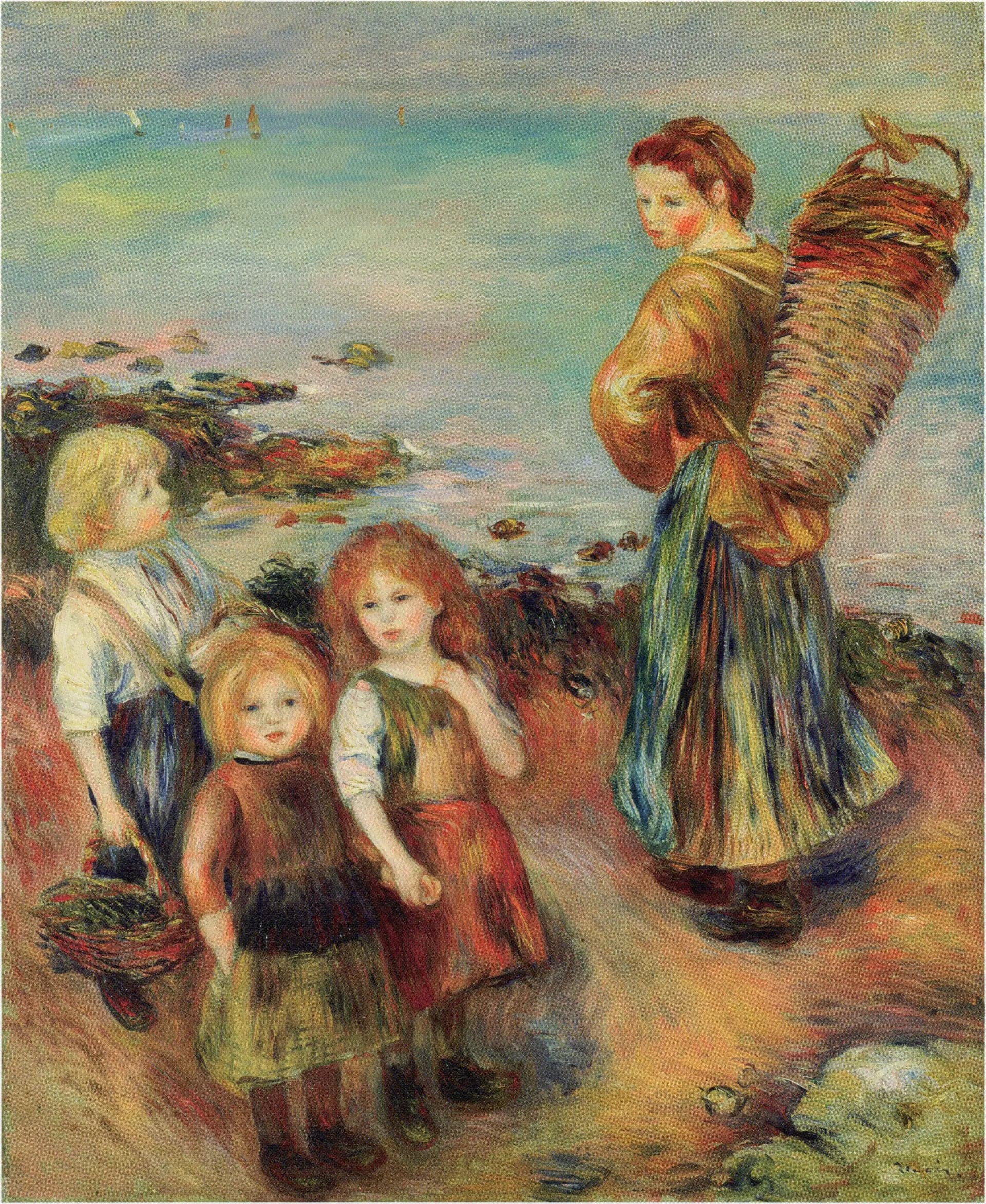 Girls at the Mussel Fishing - Pierre