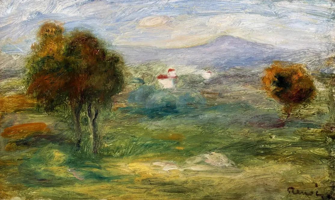 Landscape of Cros-de-Cagnes. - Pierre