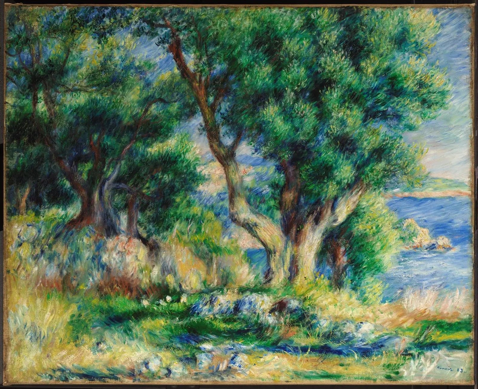 Landscape on the Coast, Near Menton - Pierre