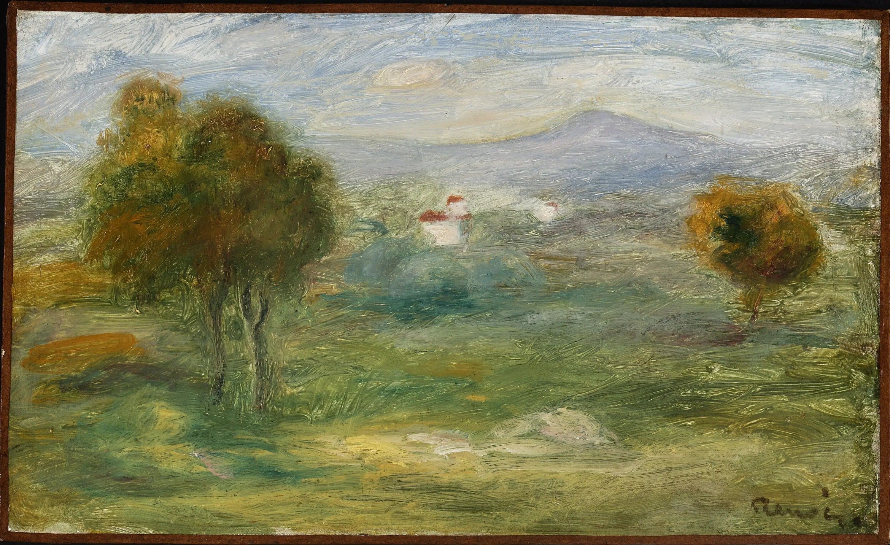 Landscape with Houses in Cagnes-sur-Mer - Pierre